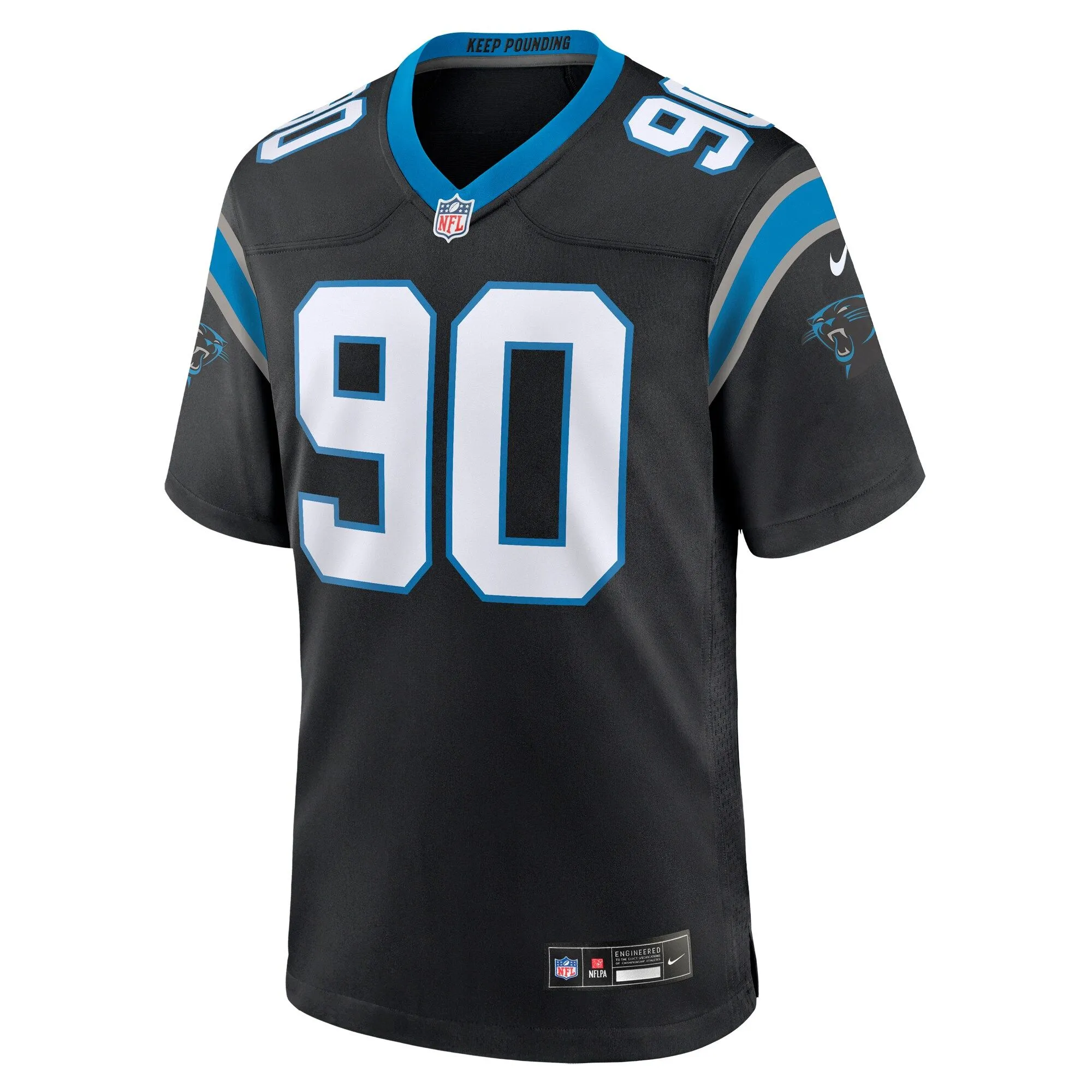 Amare Barno Carolina Panthers  Team Game Jersey - Black