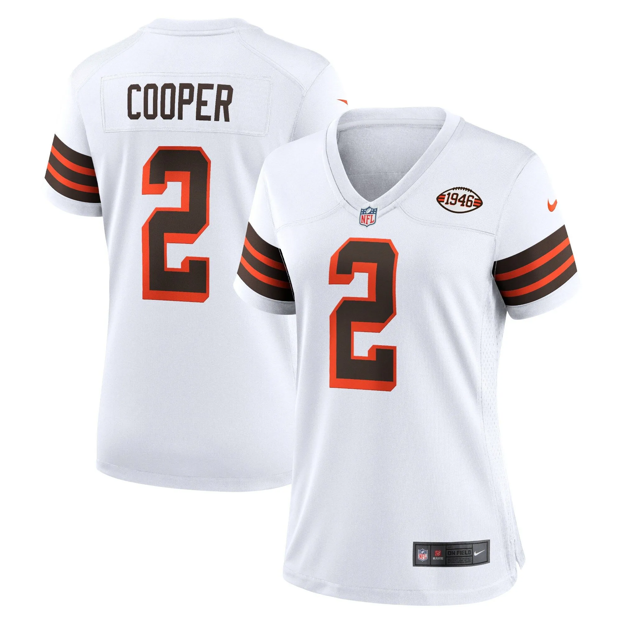 Amari Cooper Cleveland Browns  Women's Alternate Game Jersey - White