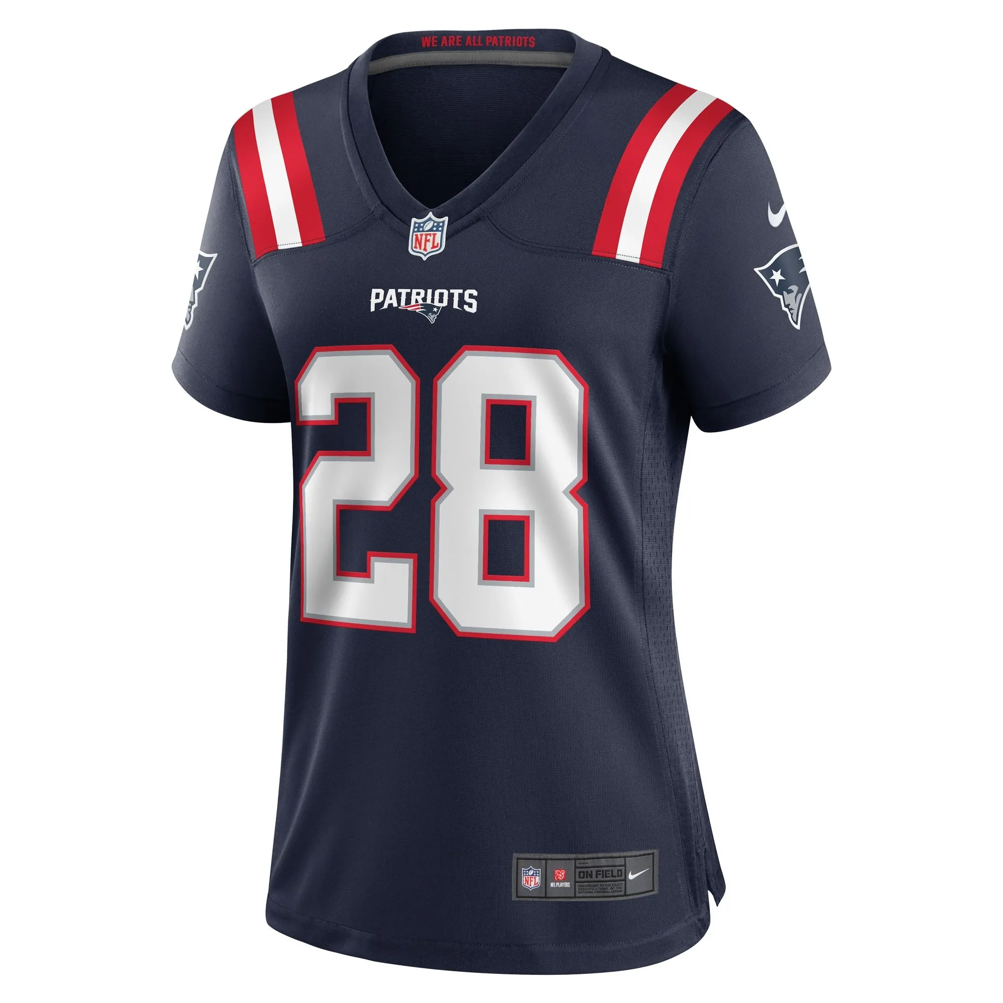 Ameer Speed New England Patriots  Women's Team Game Jersey -  Navy