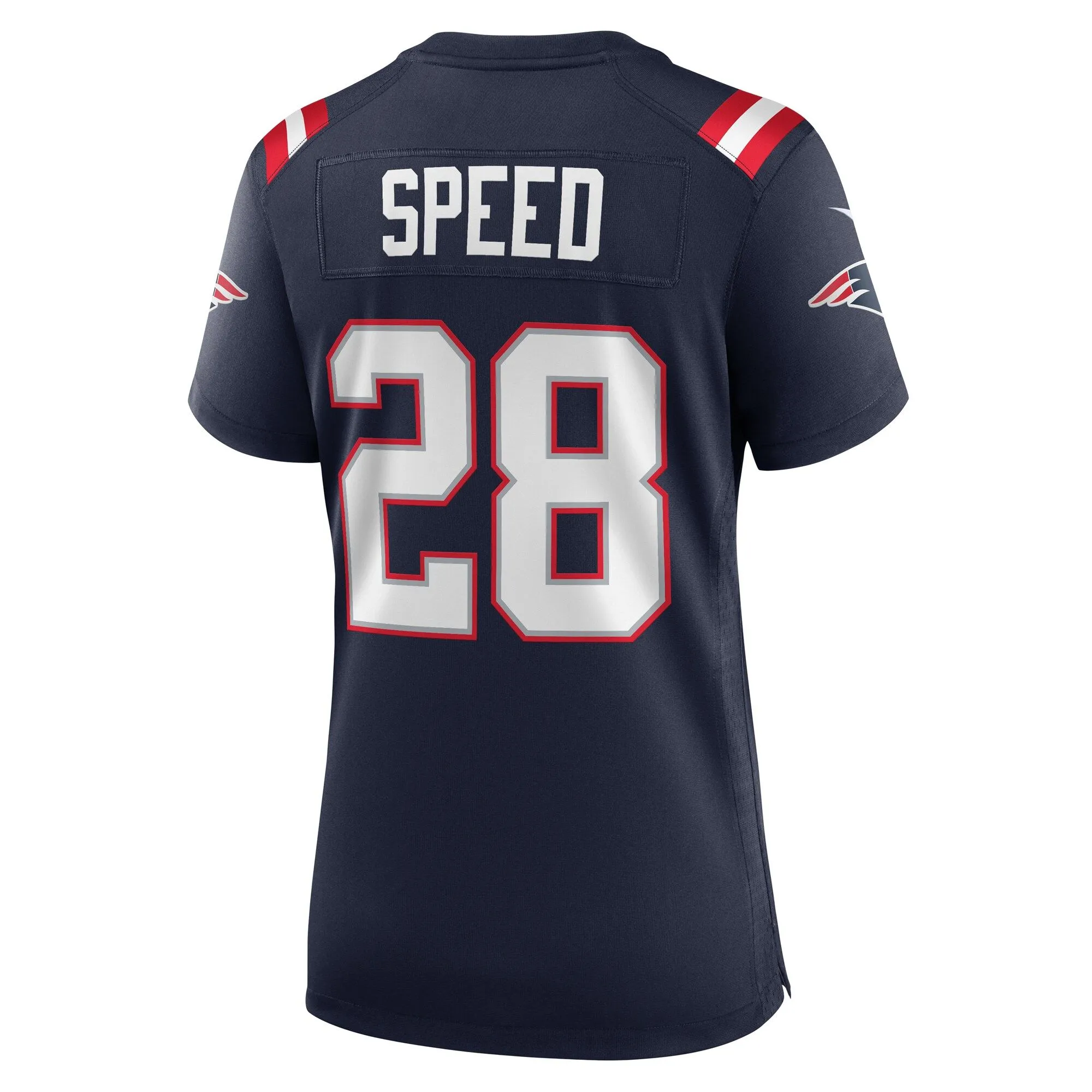 Ameer Speed New England Patriots  Women's Team Game Jersey -  Navy