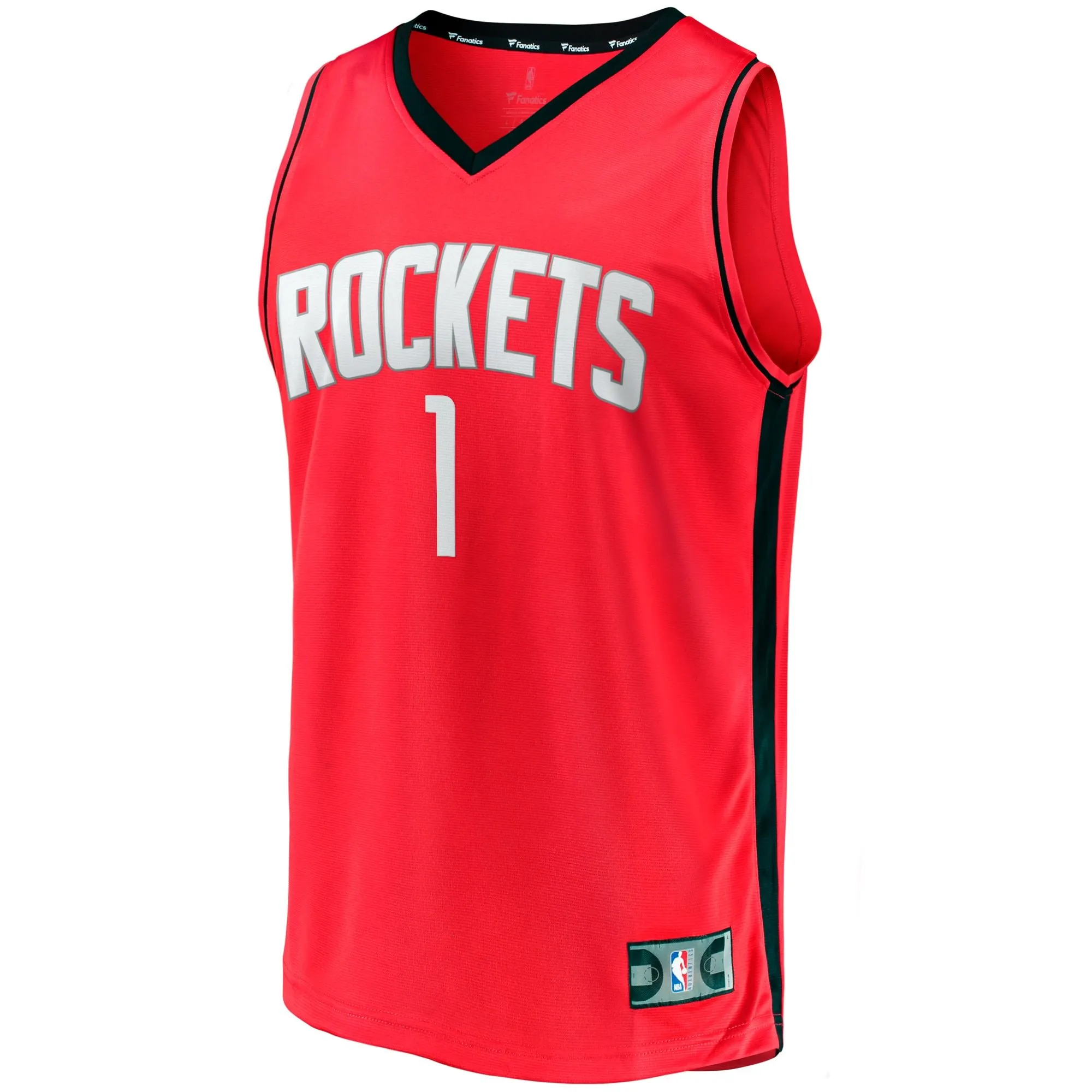 Amen Thompson Houston Rockets Fanatics Branded  Fast Break Replica Jersey - Icon Edition - Red