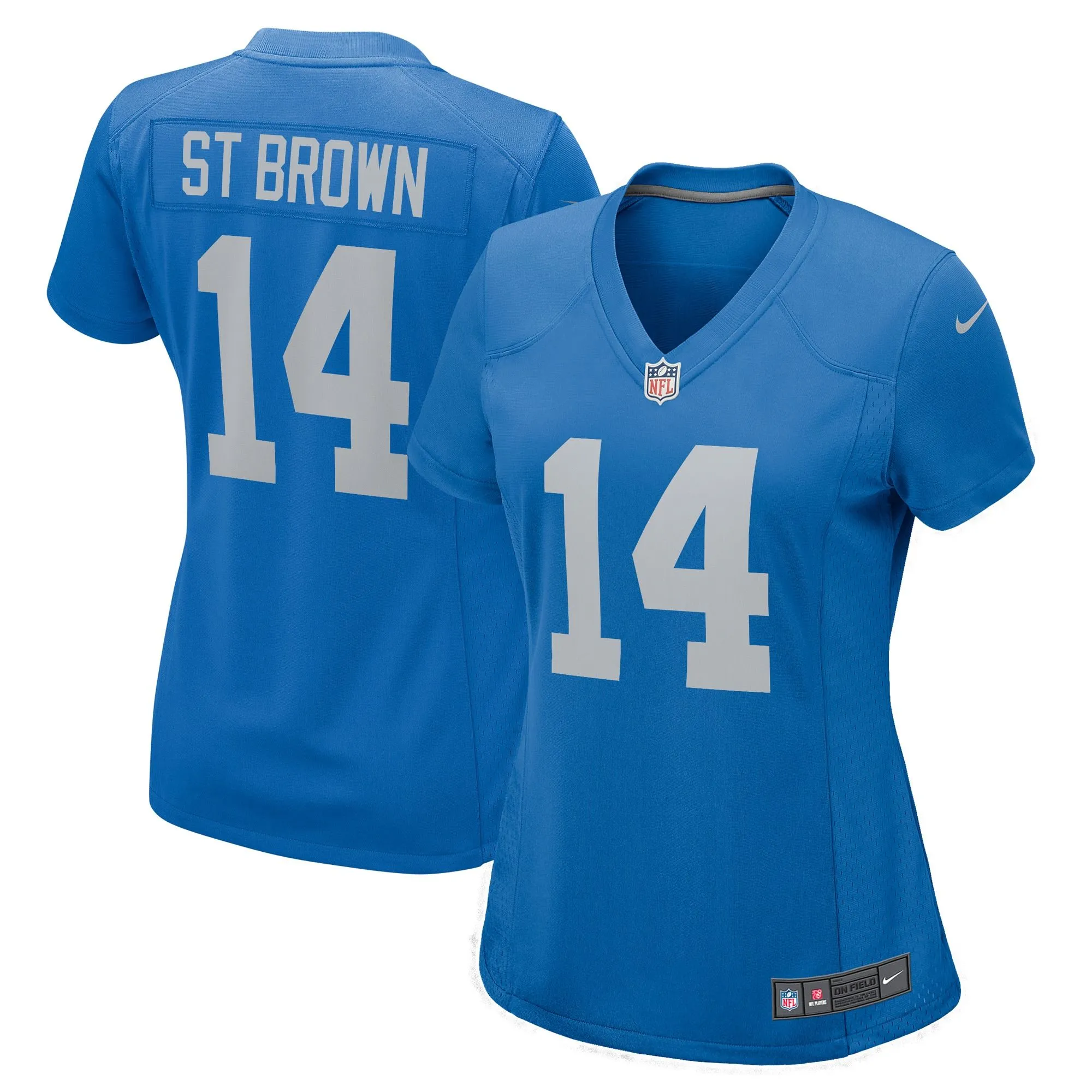 Amon-Ra St. Brown Detroit Lions  Women's Player Game Jersey - Blue