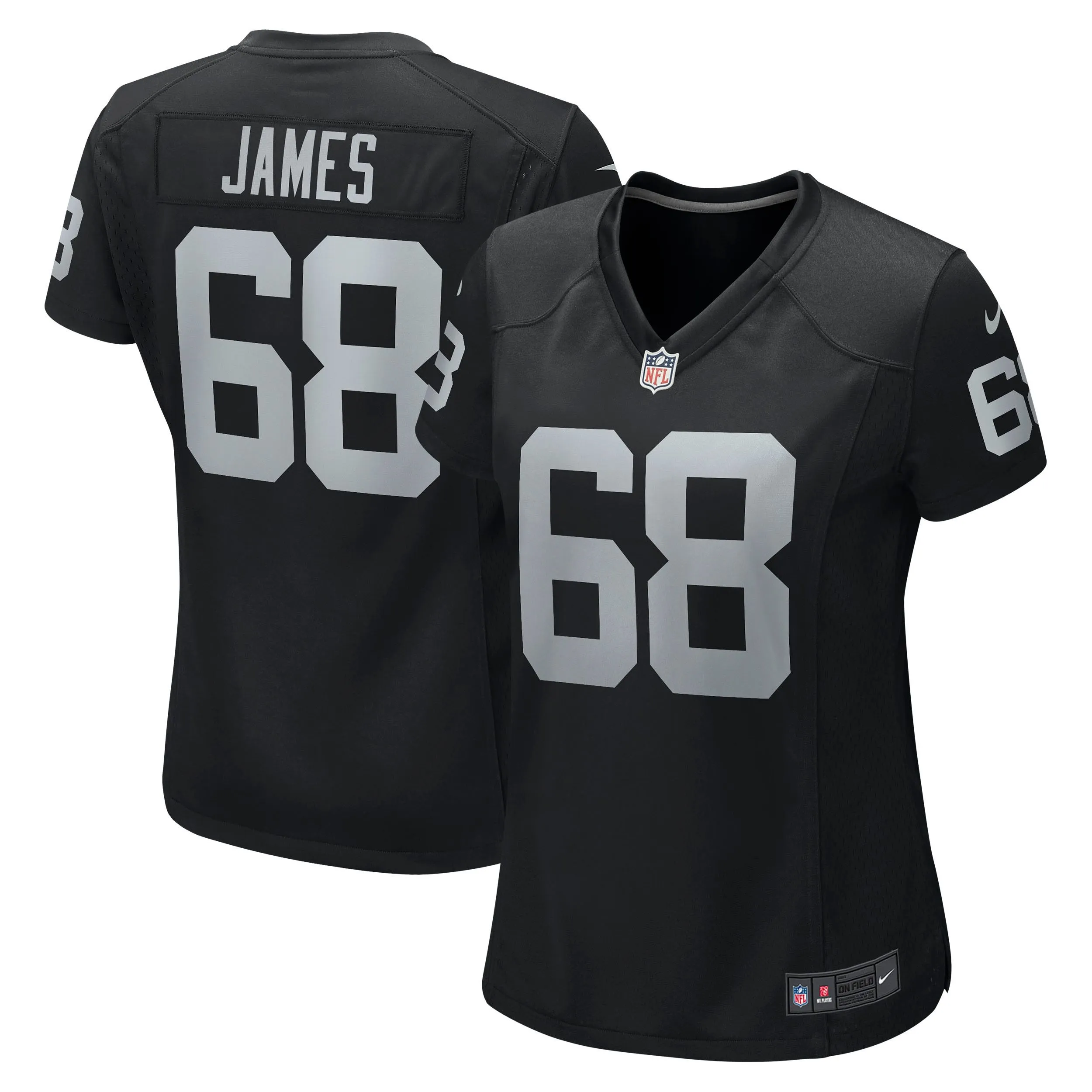 Andre James Las Vegas Raiders  Women's Game Jersey - Black