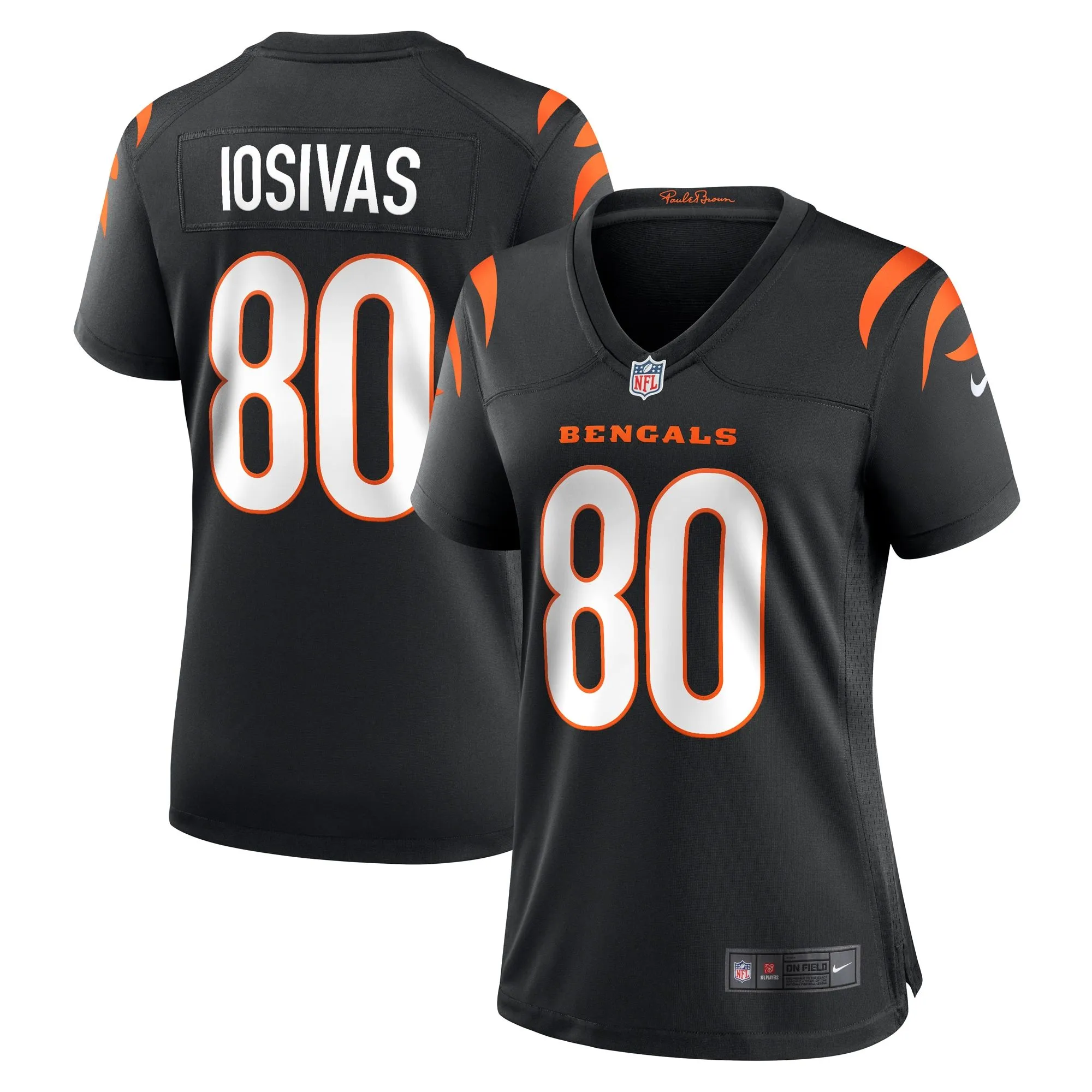 Andrei Iosivas Cincinnati Bengals  Women's Team Game Jersey -  Black