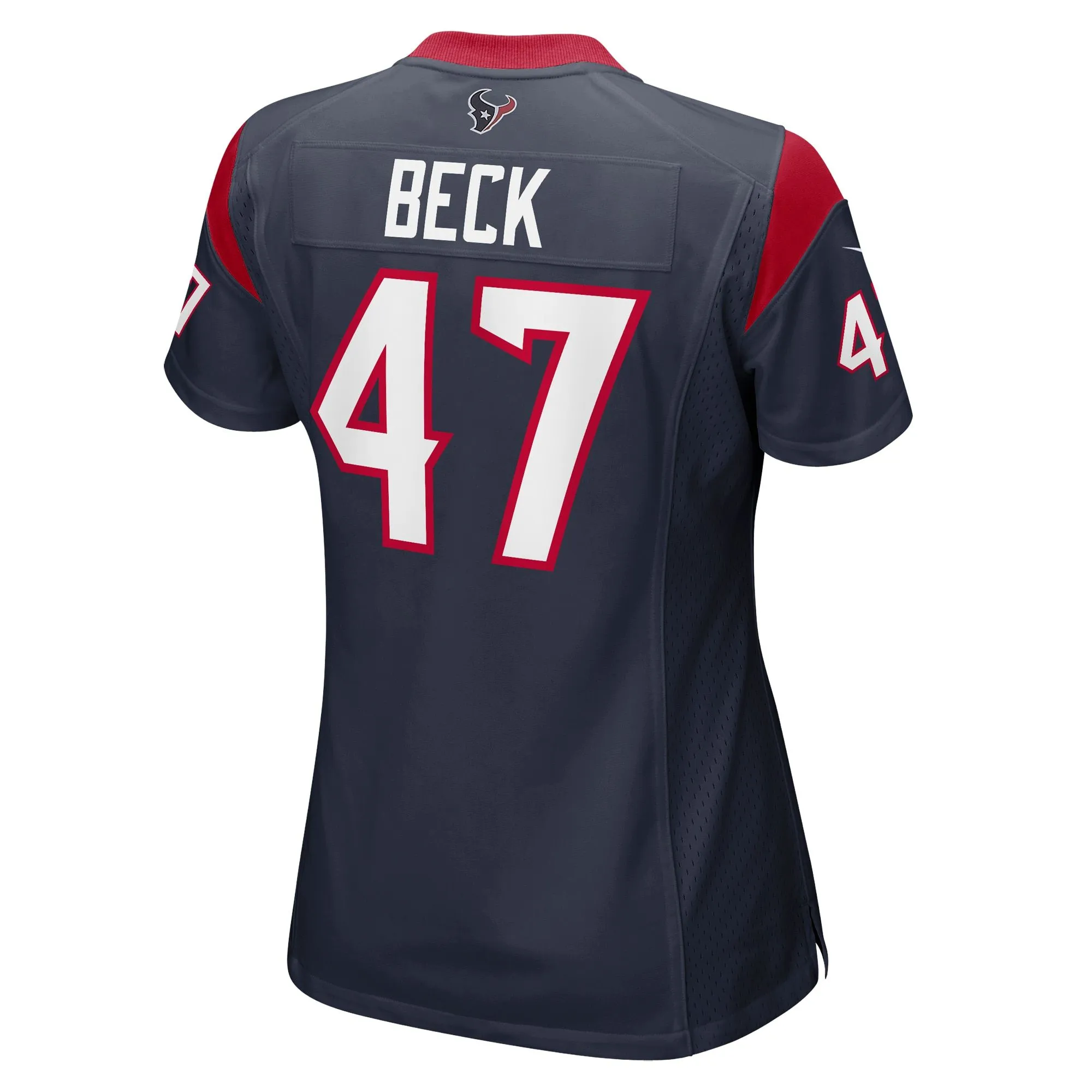 Andrew Beck Houston Texans  Women's Team Game Jersey - Navy