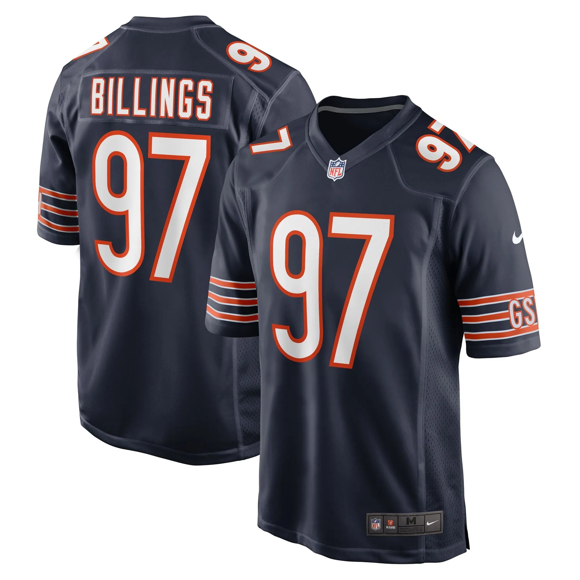 Andrew Billings Chicago Bears  Game Jersey - Navy