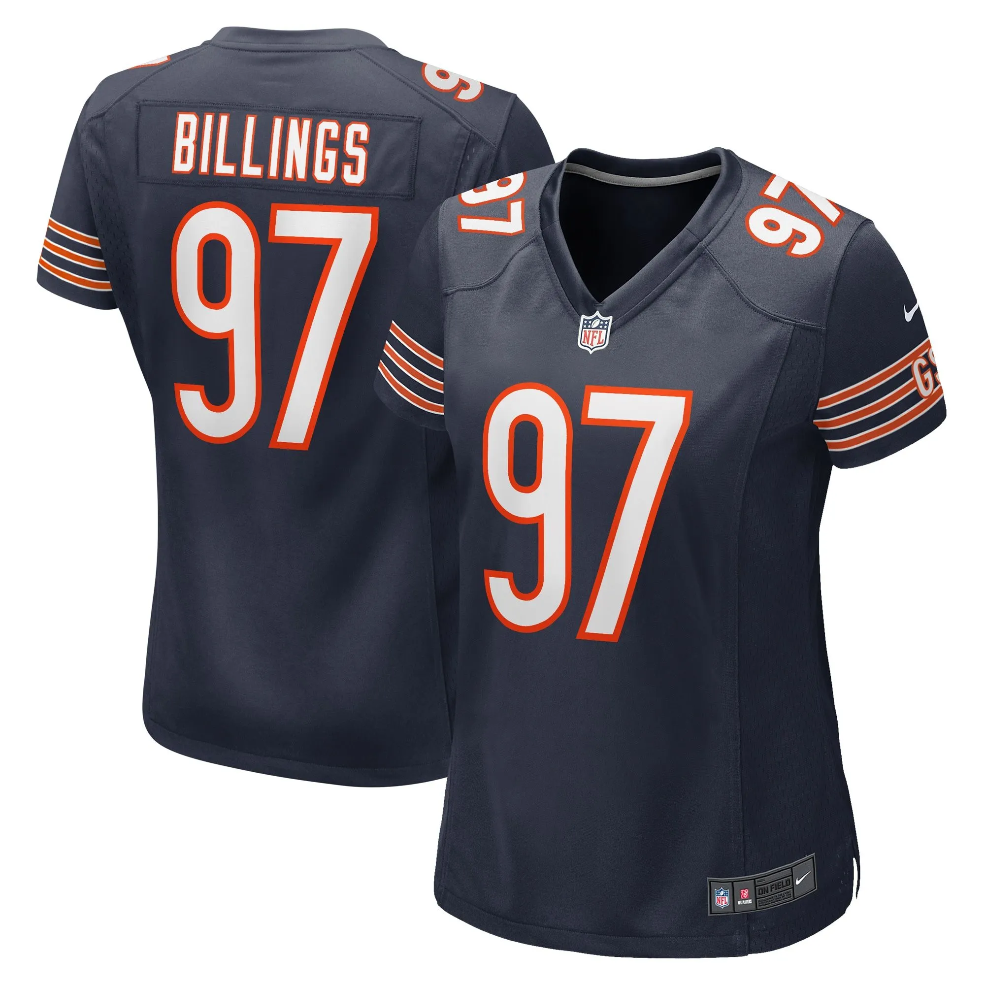 Andrew Billings Chicago Bears  Women's Game Jersey - Navy