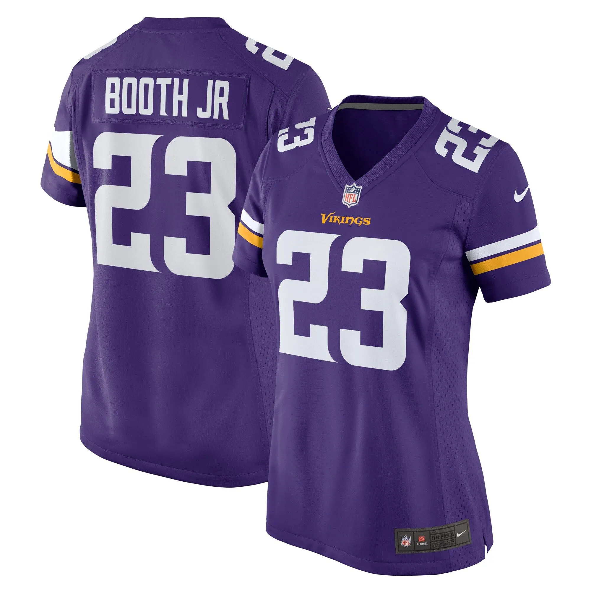 Andrew Booth Jr. Minnesota Vikings  Women's Player Game Jersey - Purple