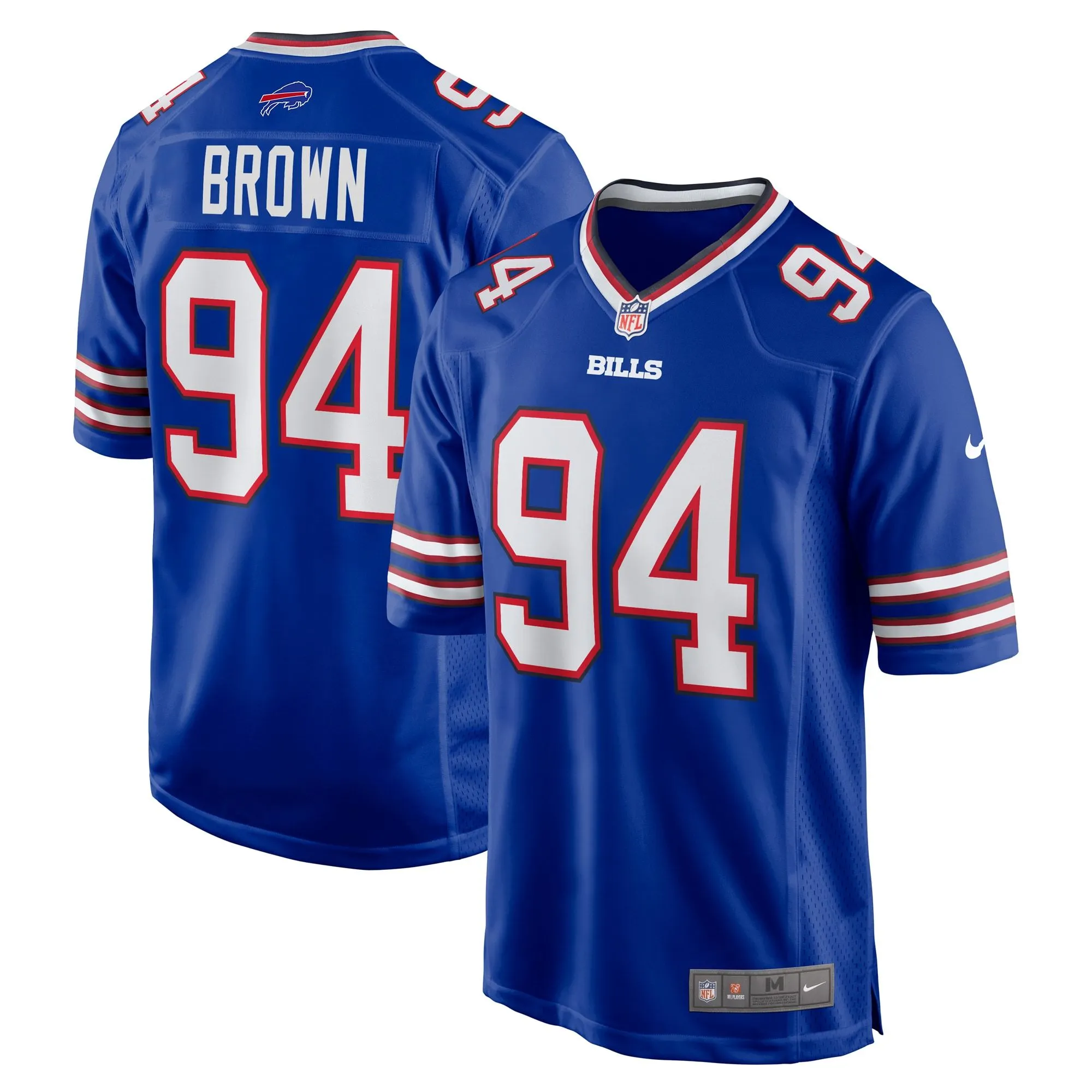 Andrew Brown Buffalo Bills   Game Jersey -  Royal