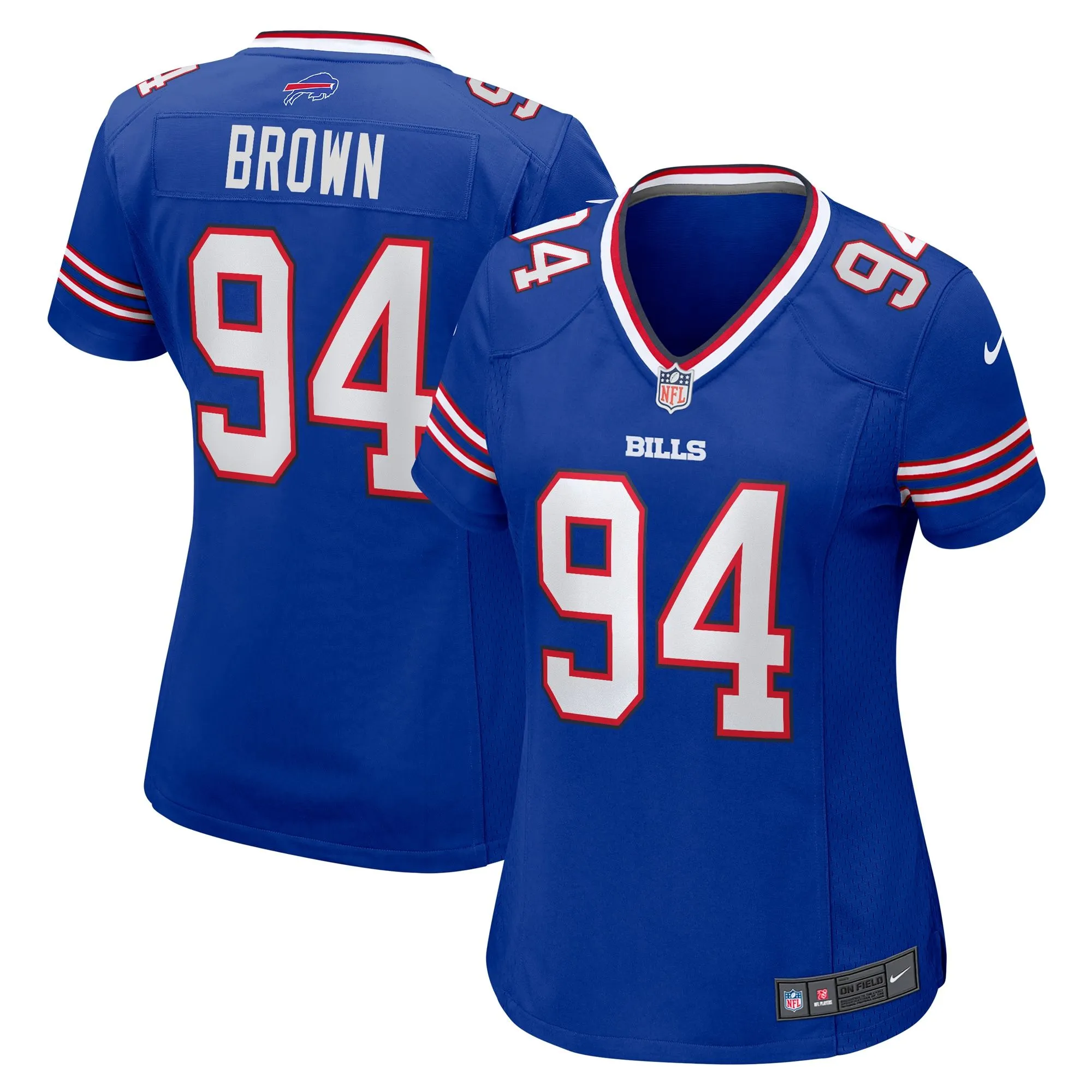 Andrew Brown Buffalo Bills  Women's  Game Jersey -  Royal