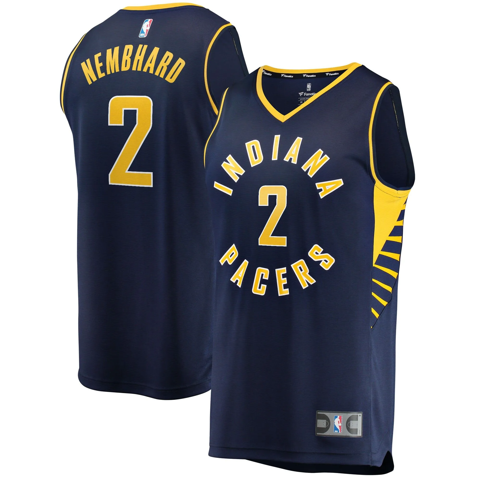 Andrew Nembhard Indiana Pacers Fanatics Branded Fast Break Replica Jersey - Icon Edition - Navy