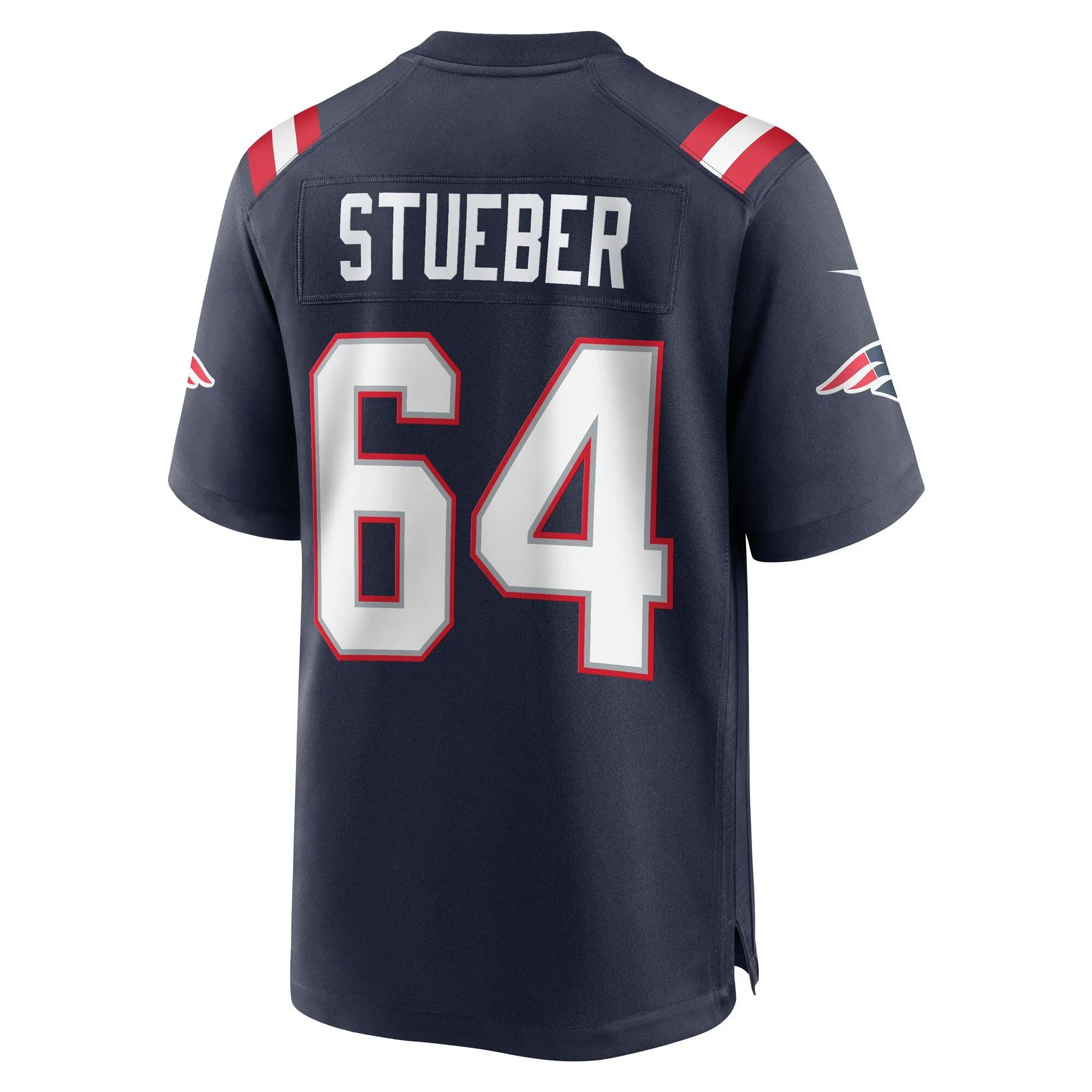 Andrew Stueber New England Patriots  Game Player Jersey - Navy