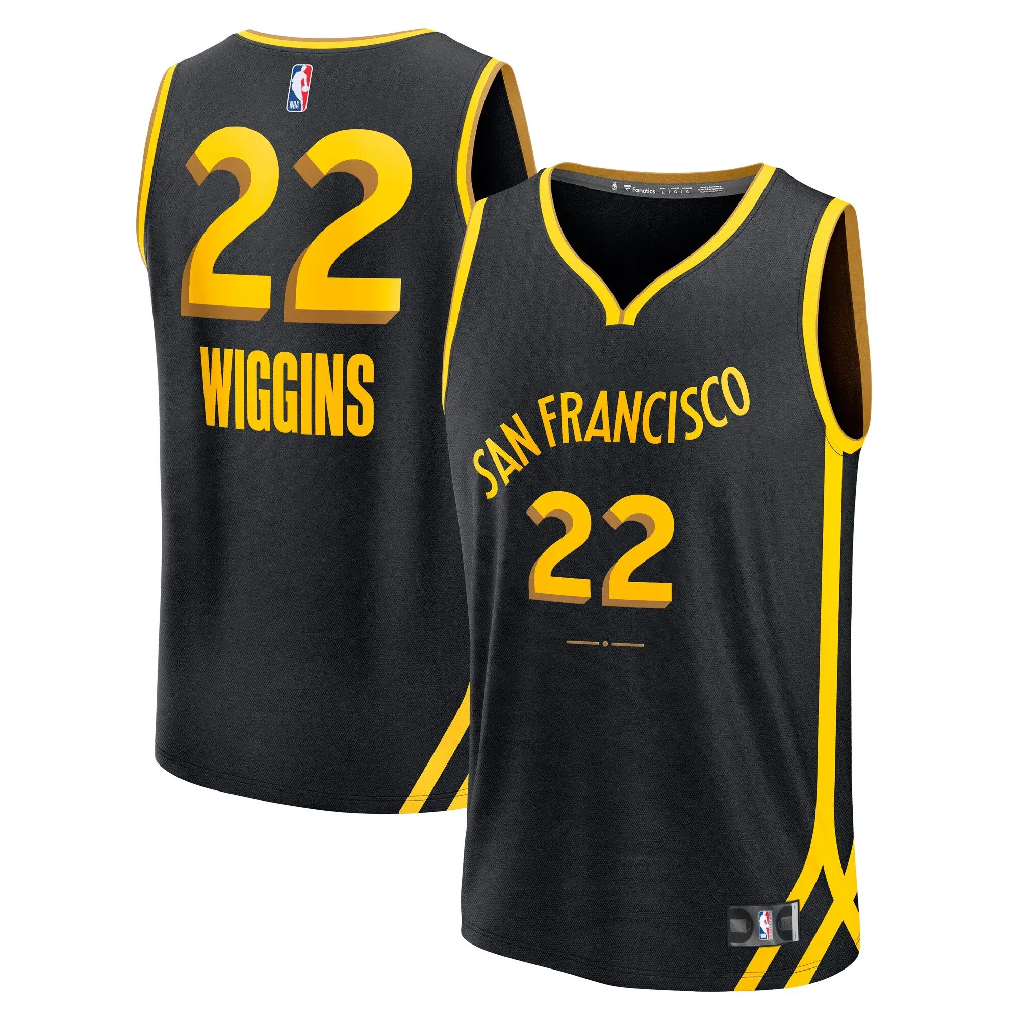 Andrew Wiggins Golden State Warriors Fanatics Branded Fast Break Jersey - Black - City Edition