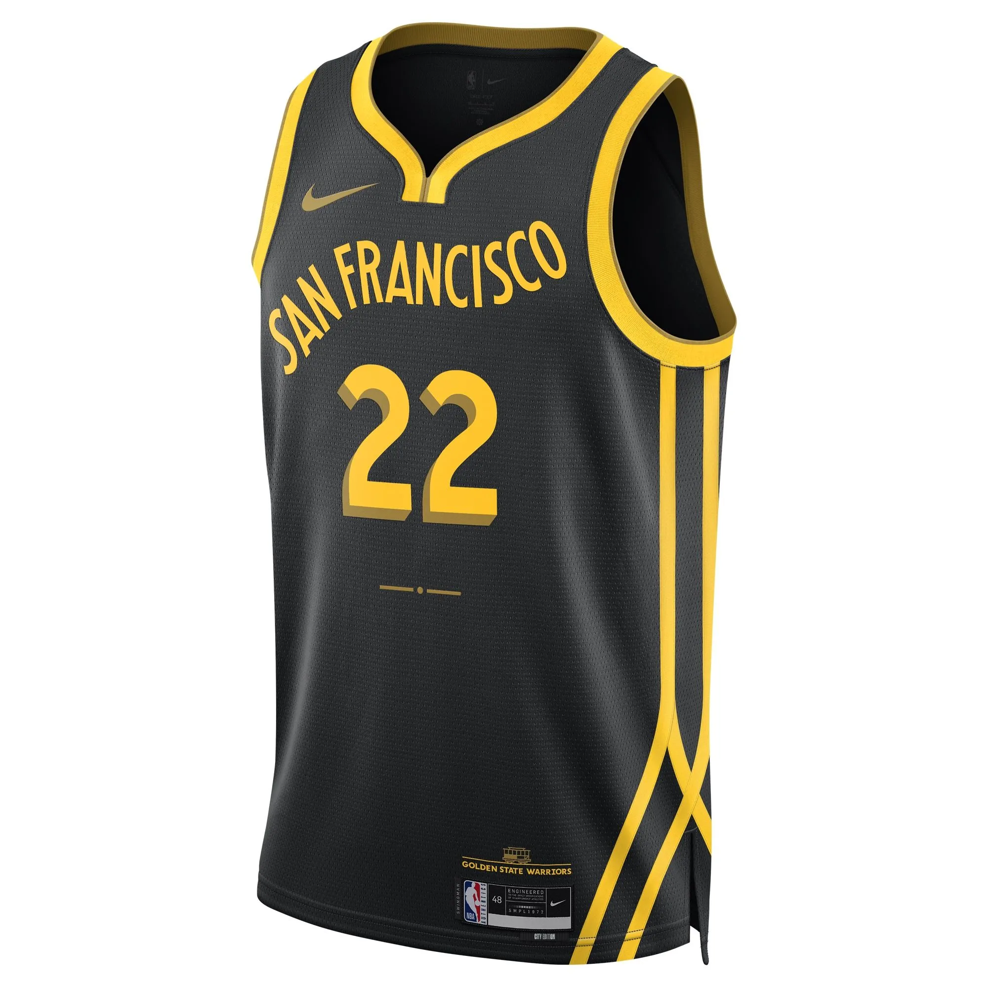 Andrew Wiggins Golden State Warriors  Unisex 2023/24 Swingman Jersey - Black - City Edition