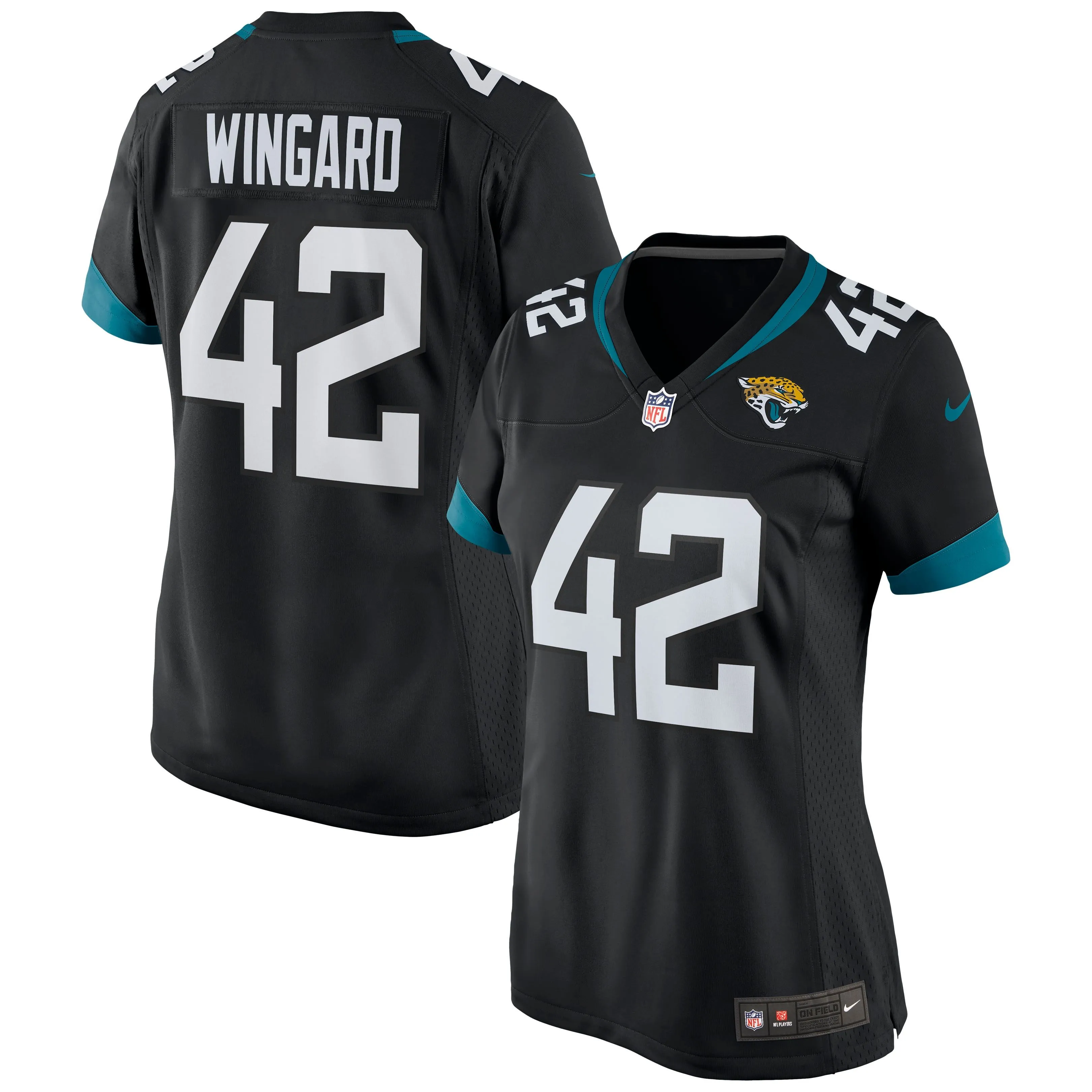 Andrew Wingard Jacksonville Jaguars  Women's Game Jersey - Black