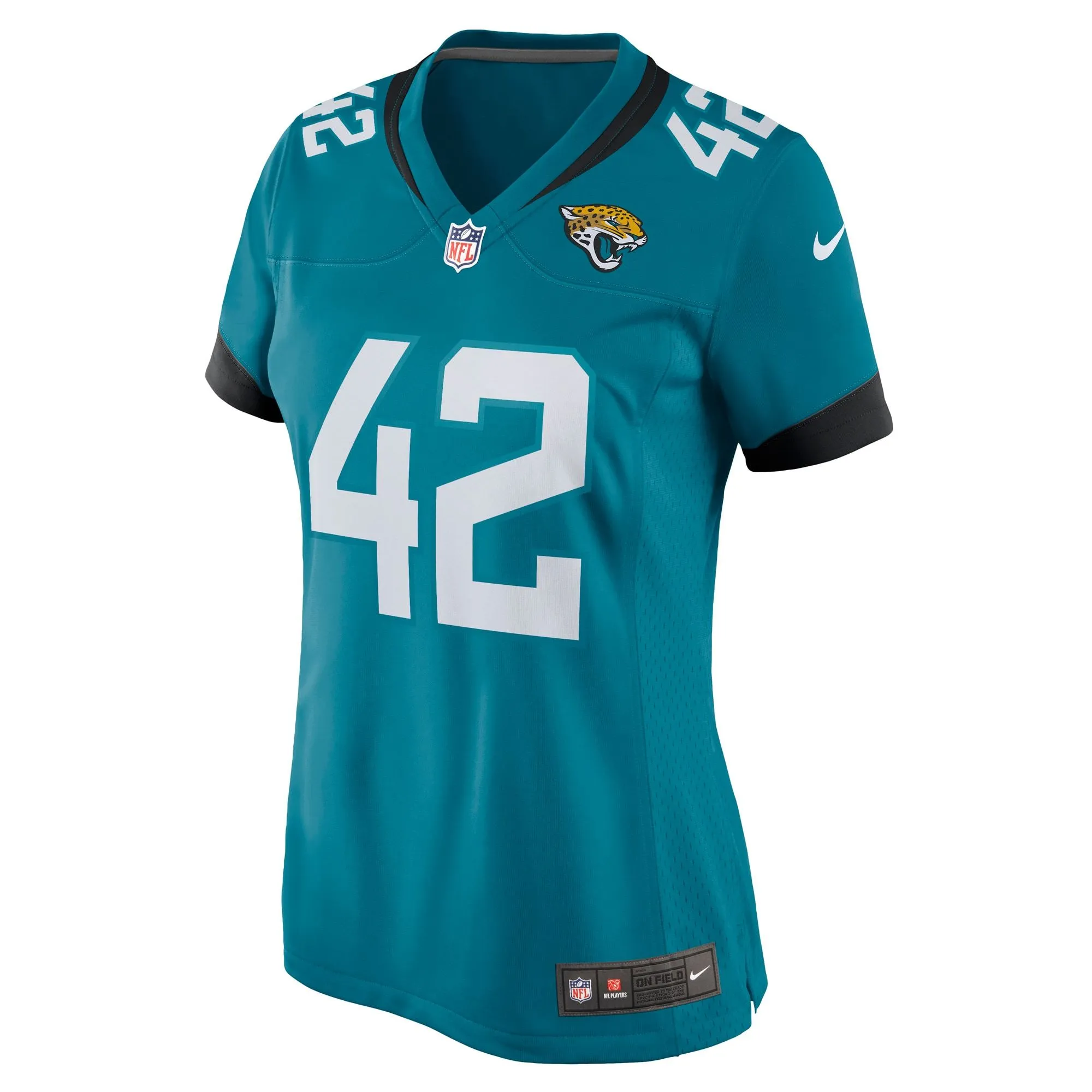 Andrew Wingard Jacksonville Jaguars  Women's Game Jersey - Teal