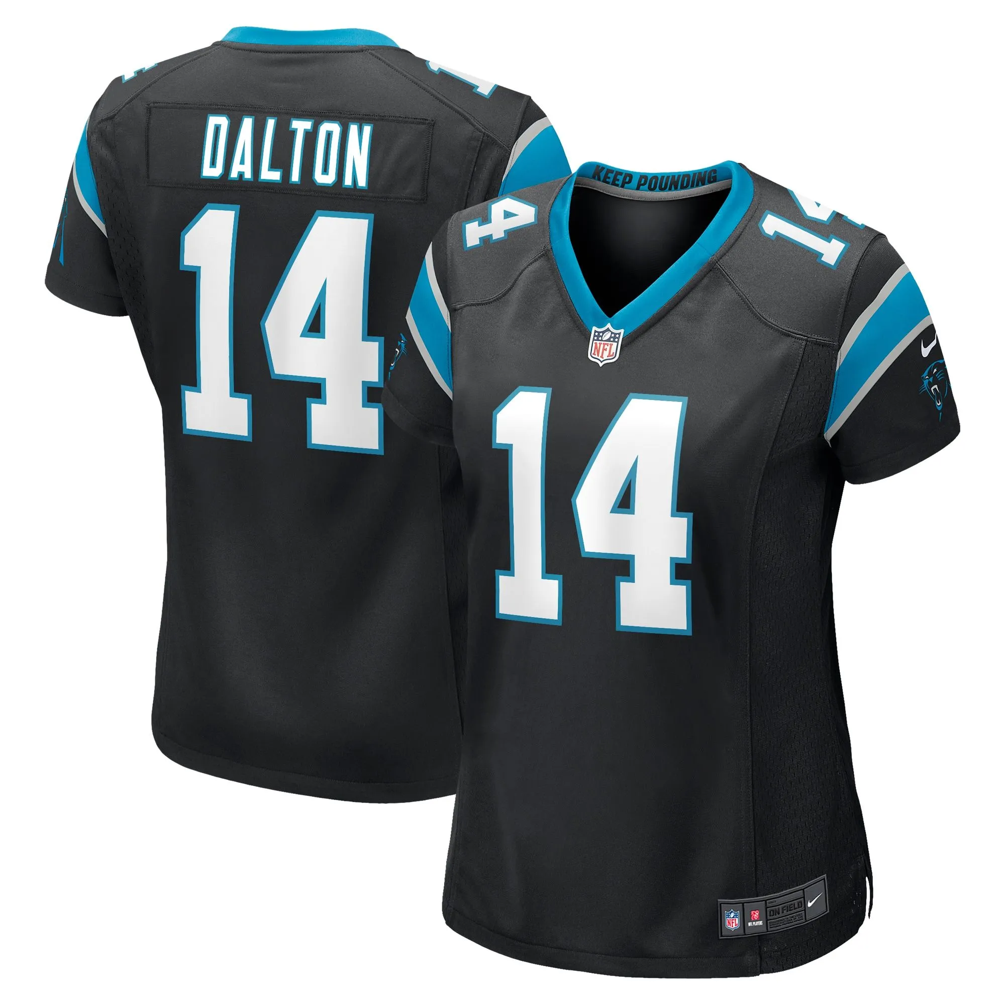 Andy Dalton Carolina Panthers  Women's Game Player Jersey - Black