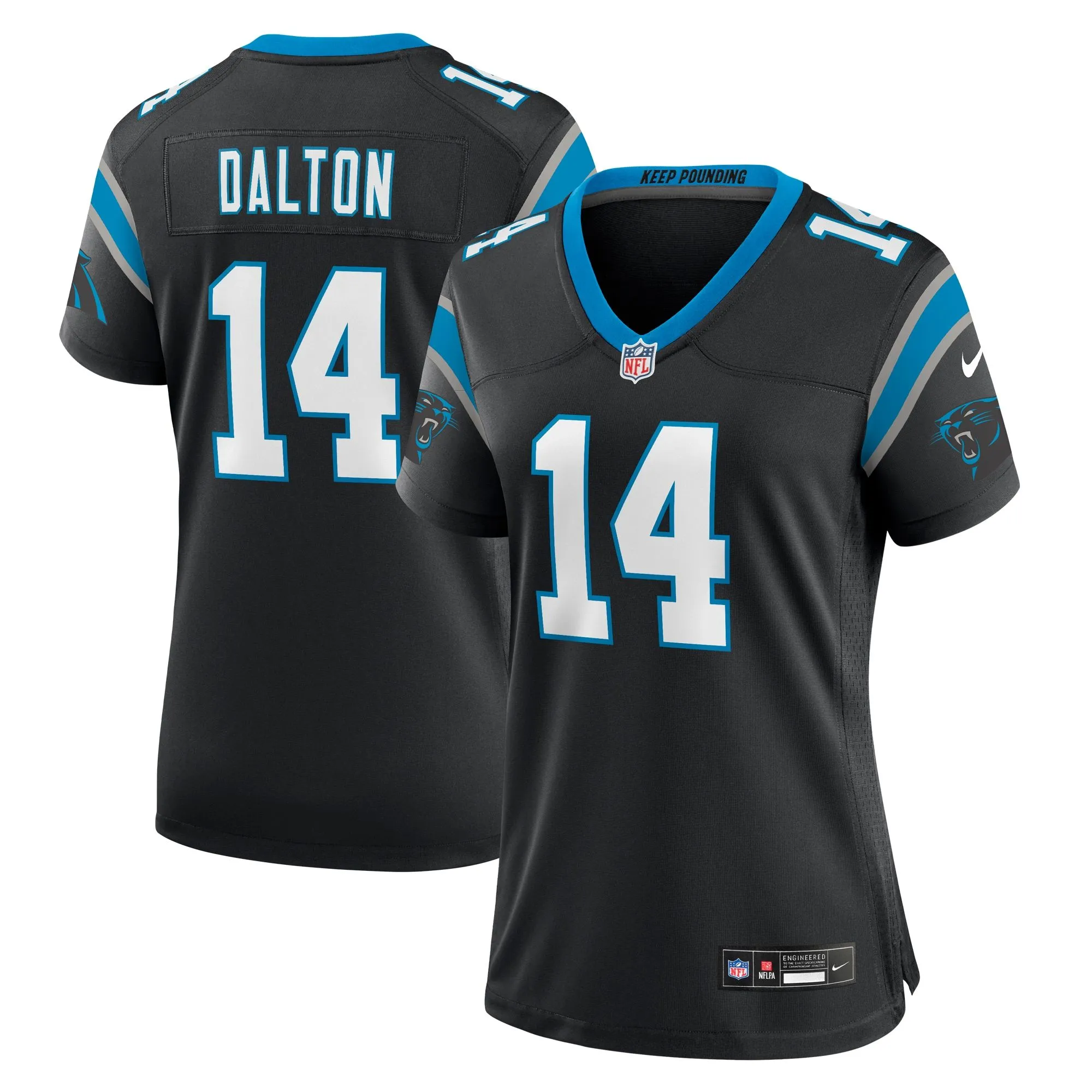 Andy Dalton Carolina Panthers  Women's Team Game Jersey - Black