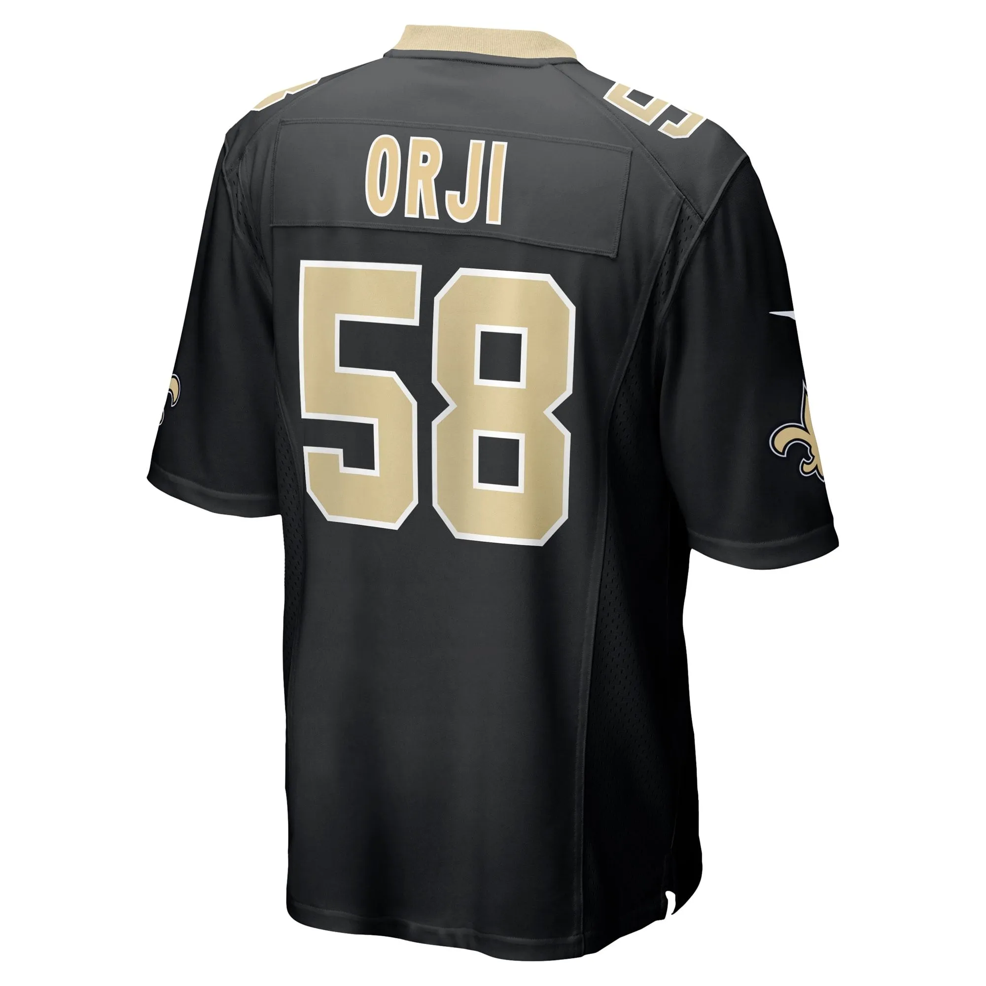 Anfernee Orji New Orleans Saints  Team Game Jersey -  Black