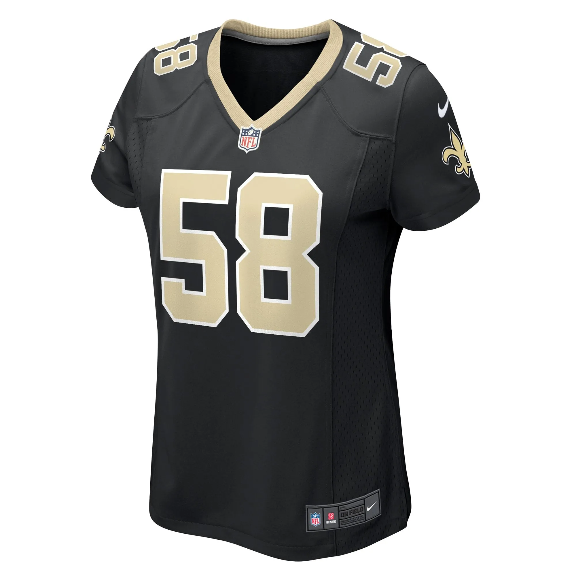 Anfernee Orji New Orleans Saints  Women's Team Game Jersey -  Black