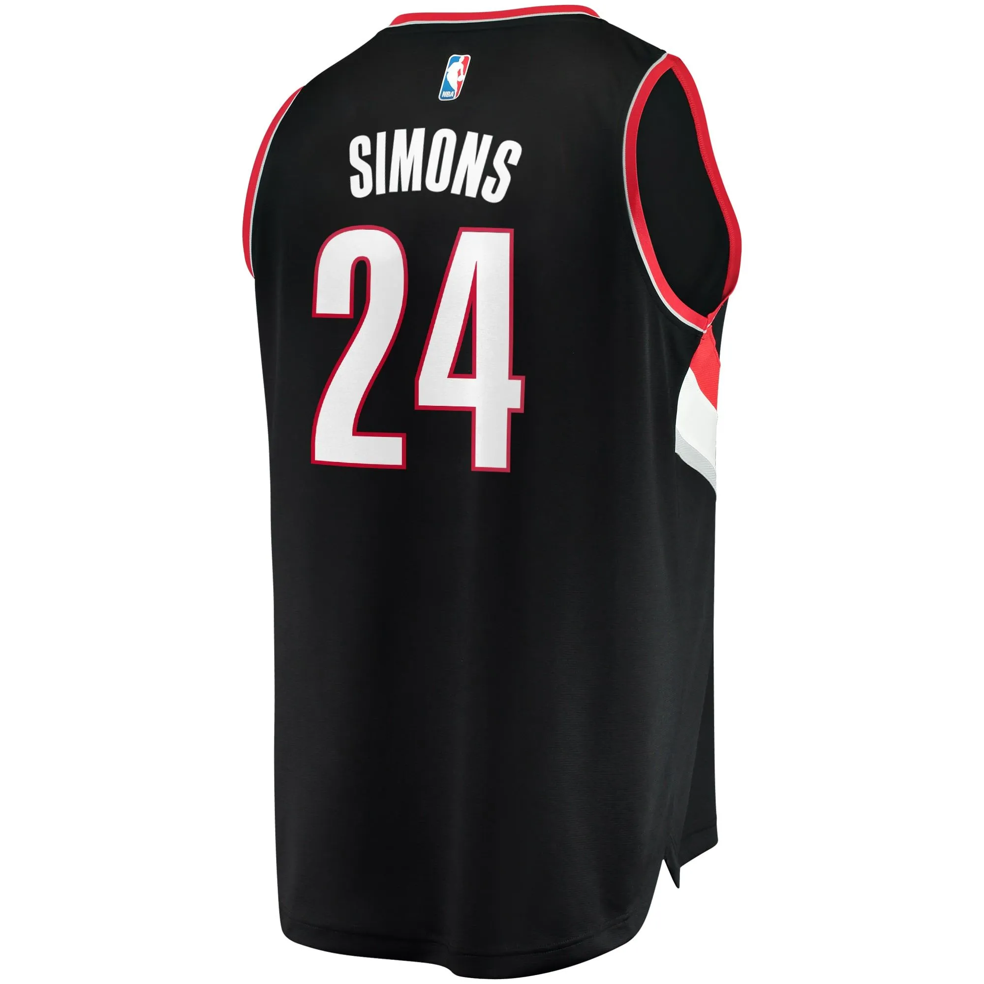 Anfernee Simons Portland Trail Blazers Fanatics Branded Fast Break Replica Jersey - Icon Edition - Black