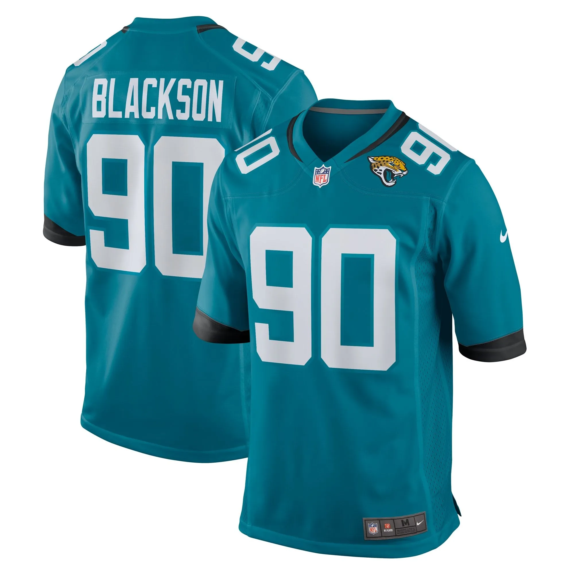 Angelo Blackson Jacksonville Jaguars  Team Game Jersey -  Teal