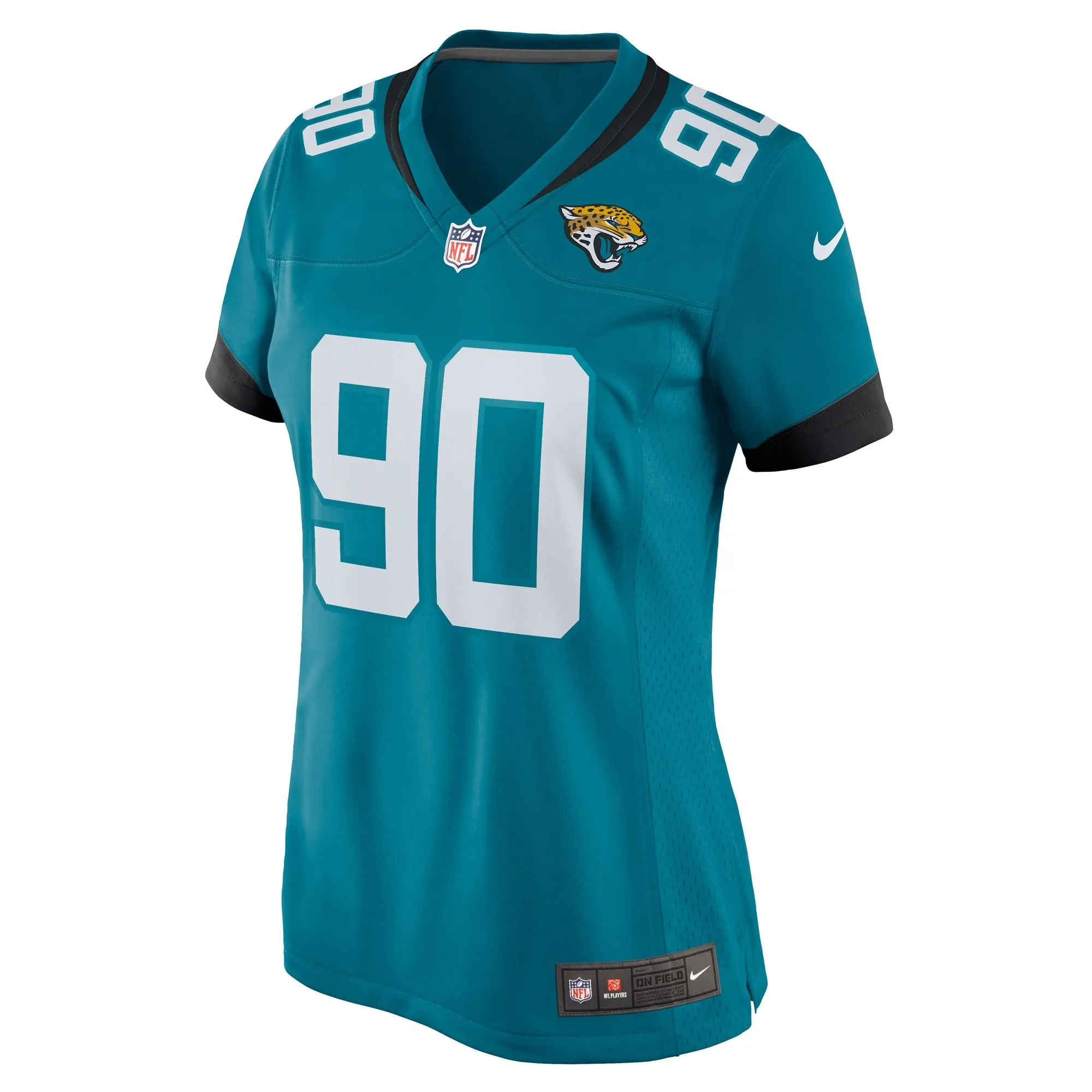 Angelo Blackson Jacksonville Jaguars  Women's Team Game Jersey -  Teal