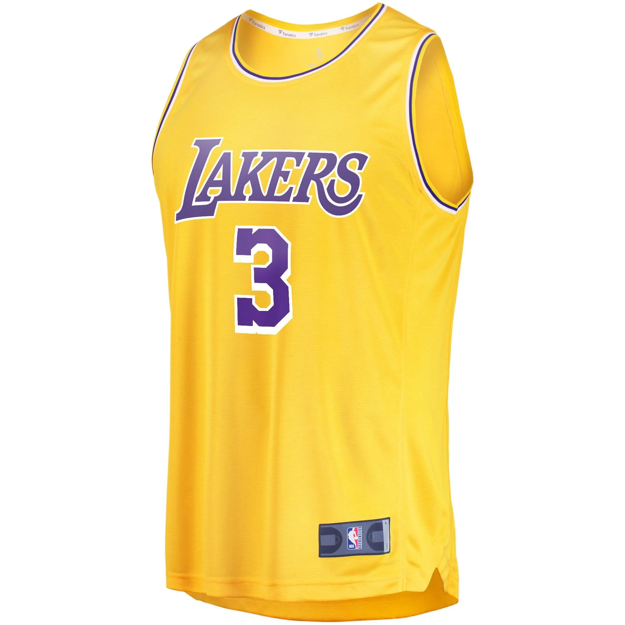 Anthony Davis Los Angeles Lakers Fanatics Branded Fast Break Replica Jersey - Icon Edition - Gold