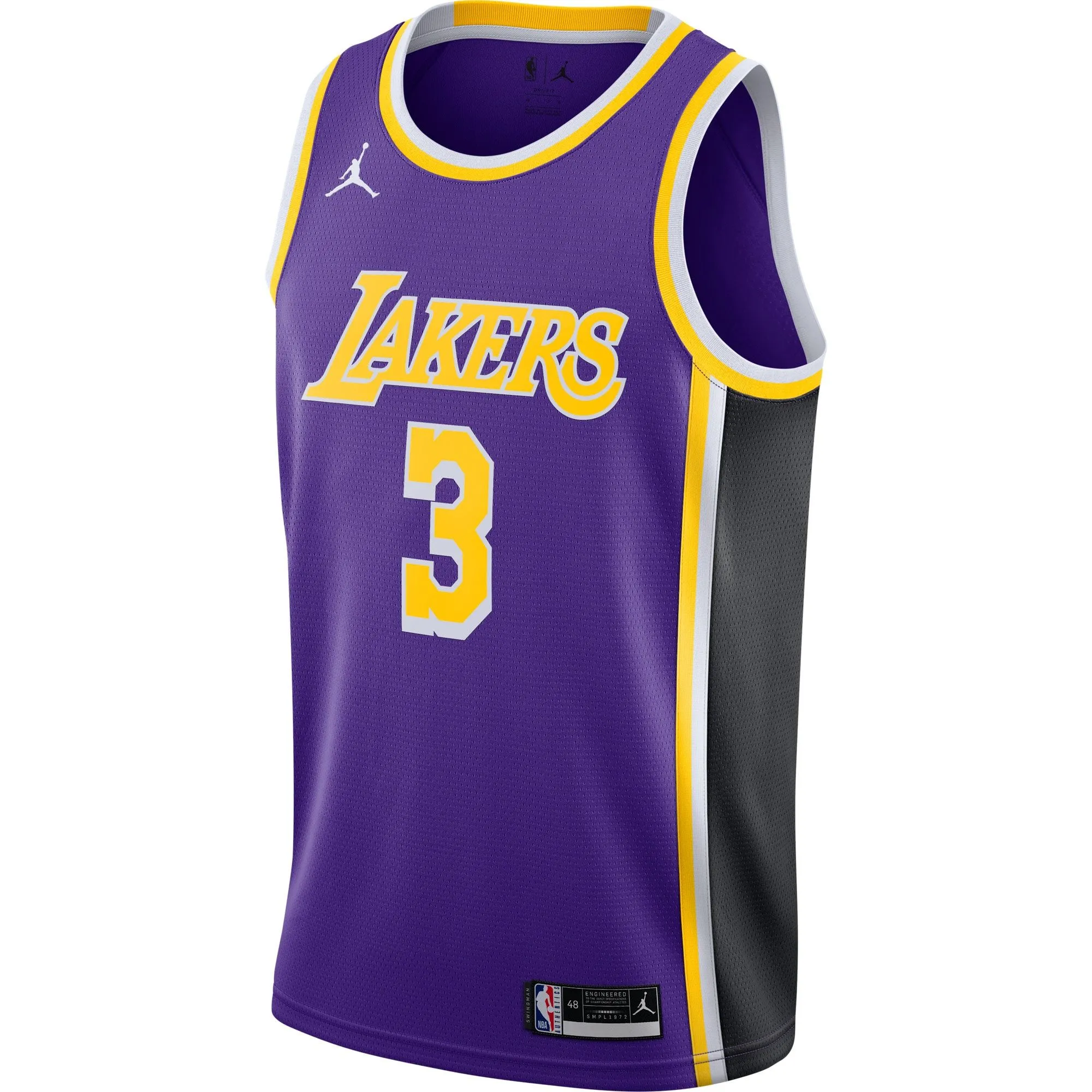 Anthony Davis Los Angeles Lakers Jordan Brand 2020/21 Swingman Jersey - Statement Edition - Purple