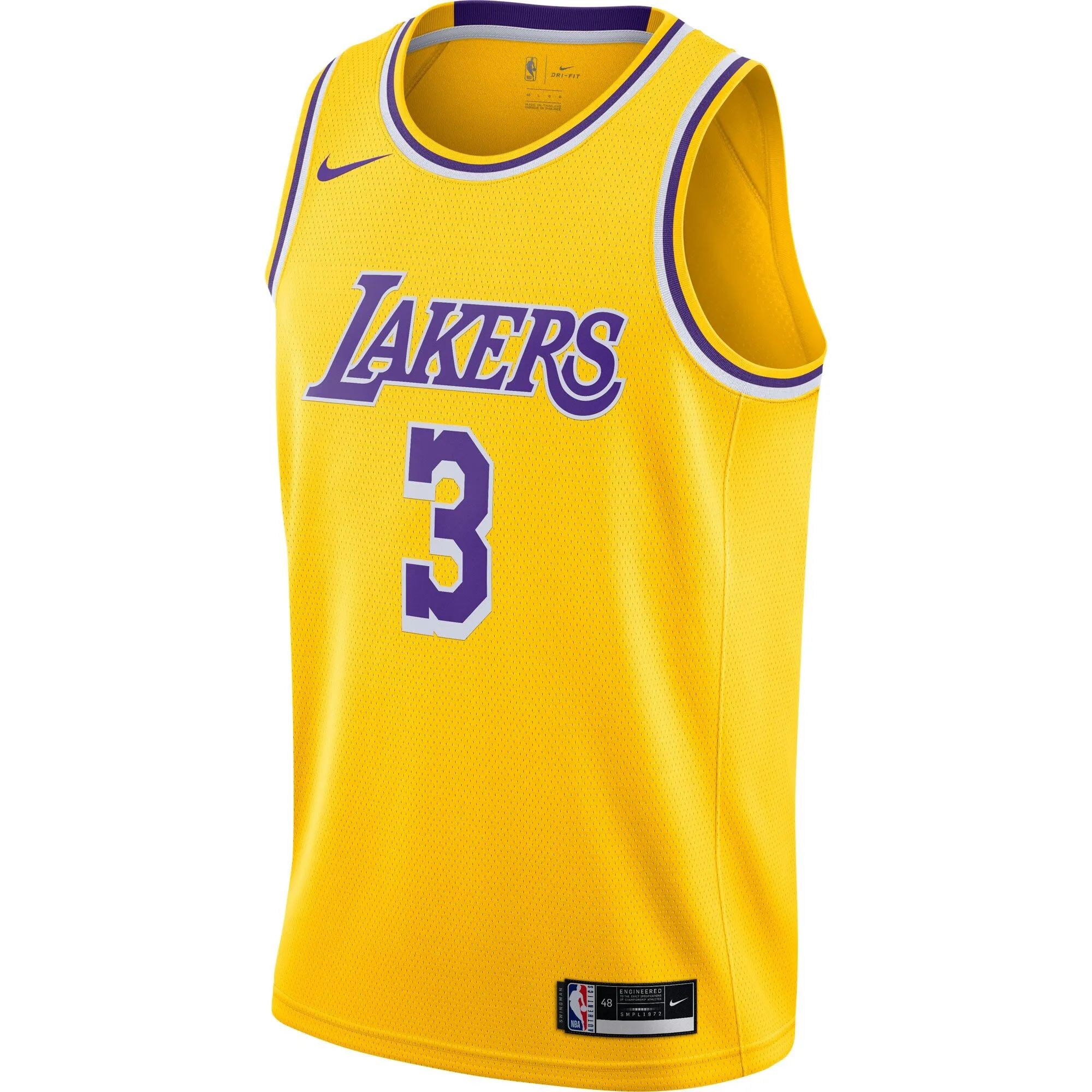 Anthony Davis Los Angeles Lakers  Swingman Jersey Gold - Icon Edition