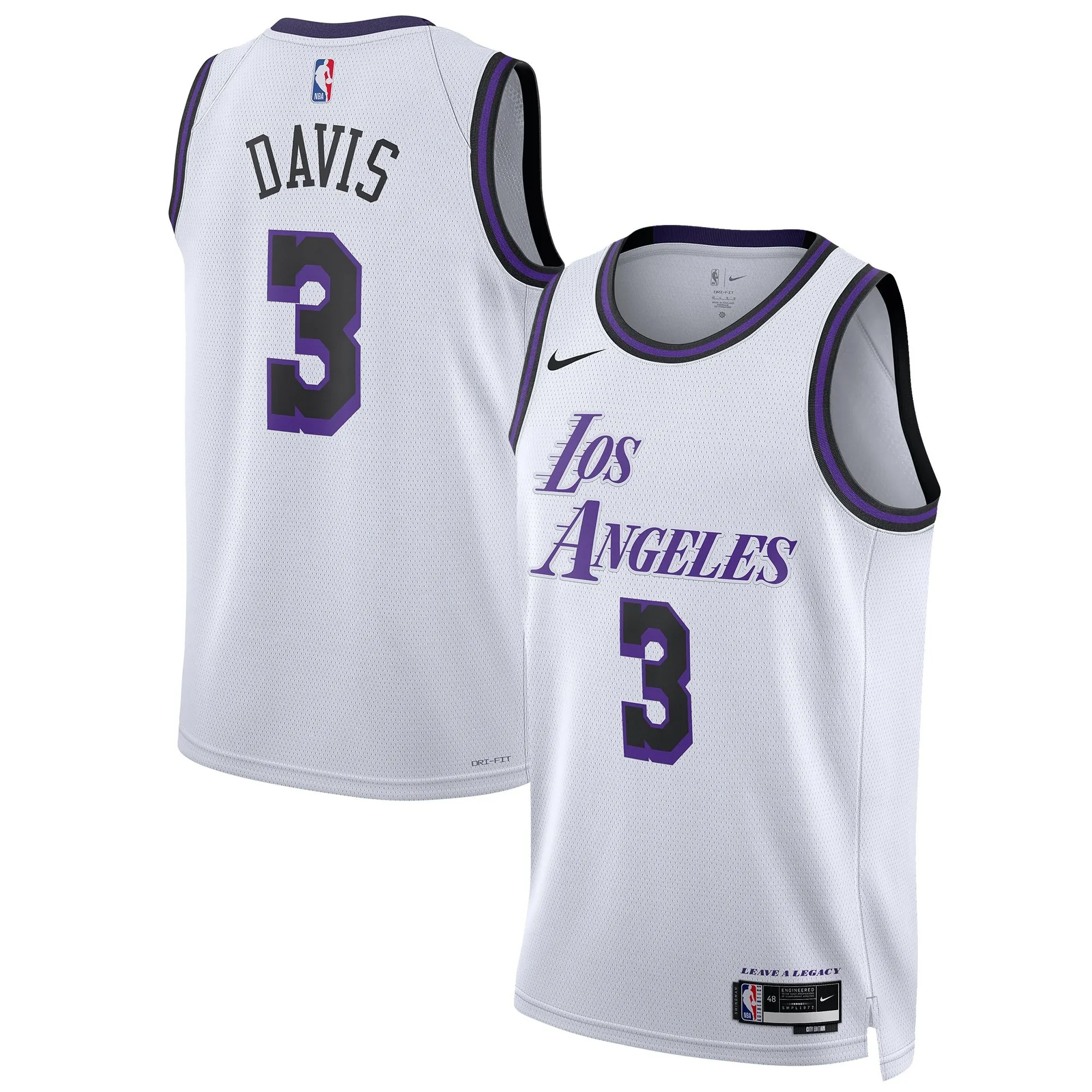 Anthony Davis Los Angeles Lakers  Unisex 2022/23 Swingman Jersey - City Edition - White