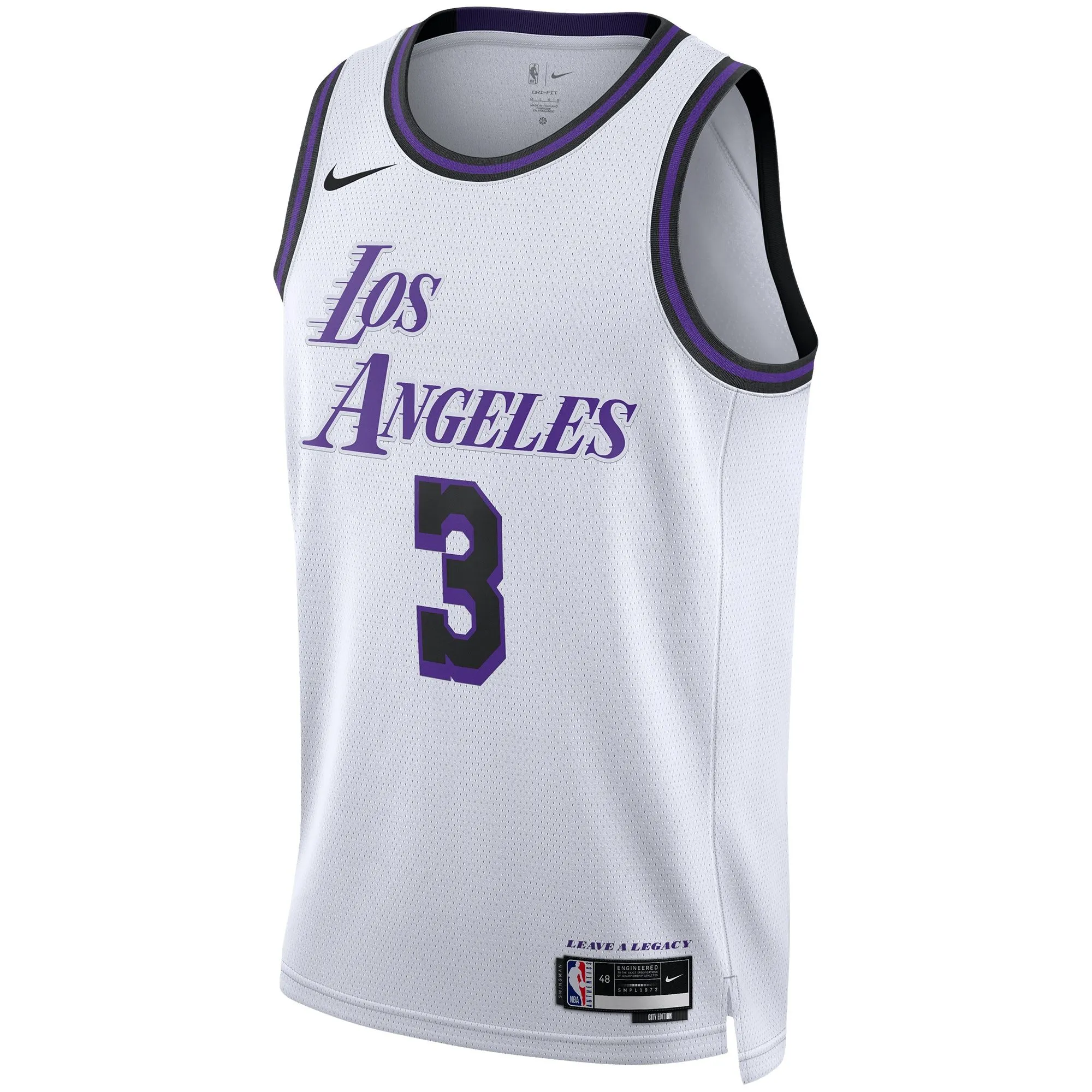 Anthony Davis Los Angeles Lakers  Unisex 2022/23 Swingman Jersey - City Edition - White