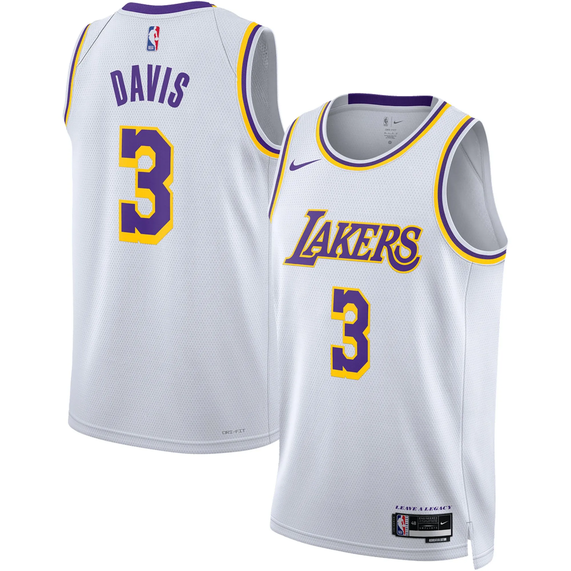 Anthony Davis Los Angeles Lakers  Unisex Swingman Jersey - Association Edition - White