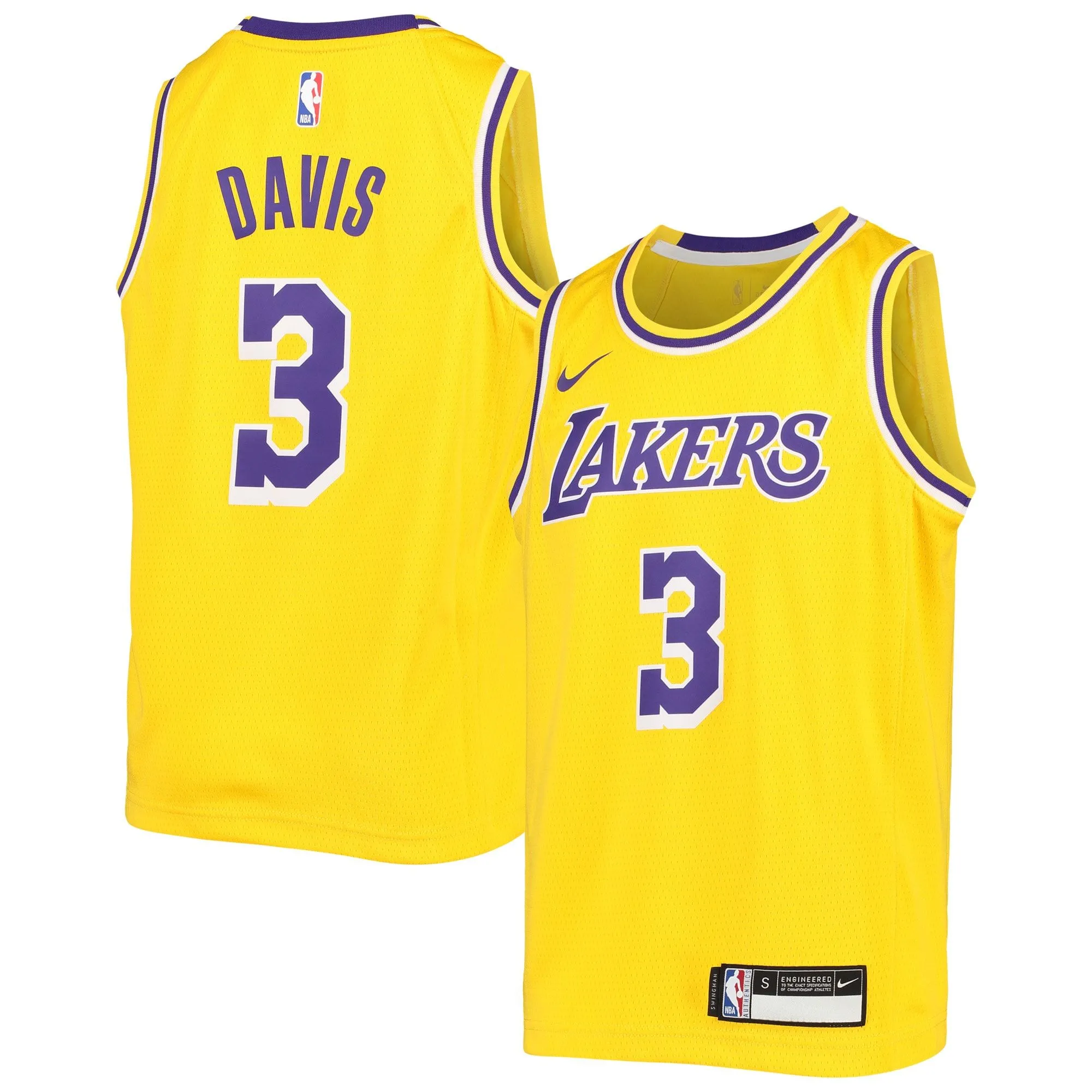 Anthony Davis Los Angeles Lakers  Youth Swingman Jersey - Icon Edition - Gold