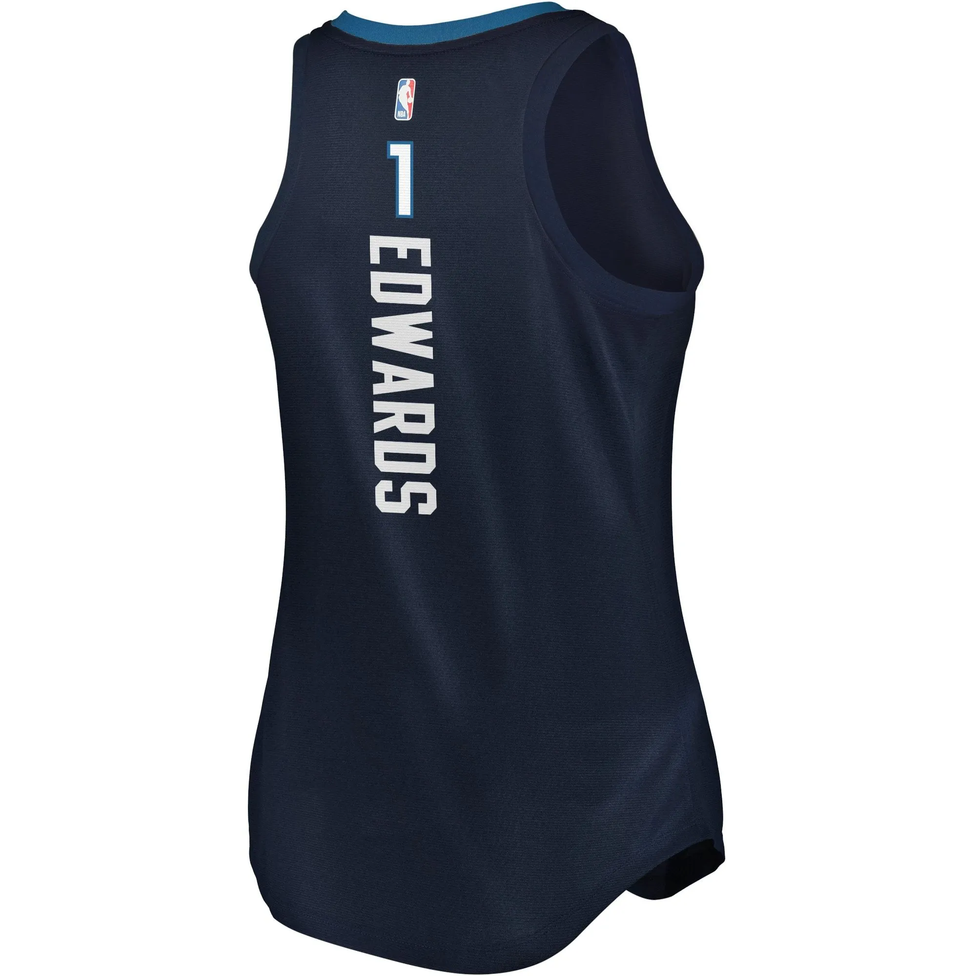 Anthony Edwards Minnesota Timberwolves Fanatics Branded Women's Fast Break Tank Jersey - Icon Edition - Navy