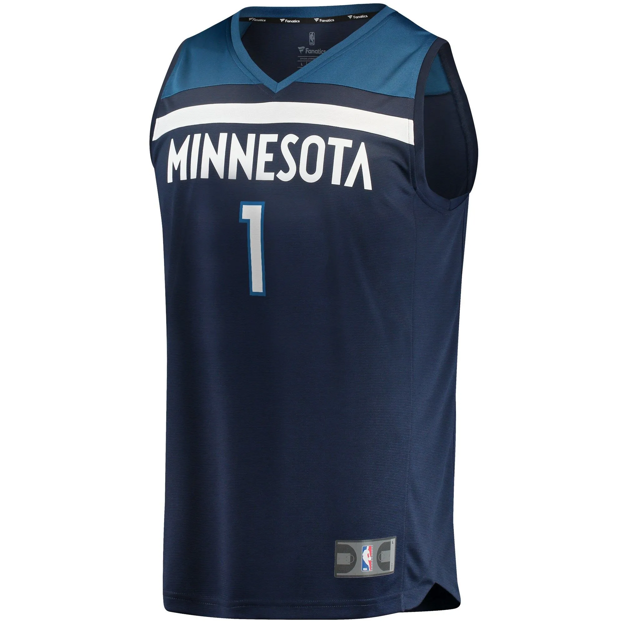 Anthony Edwards Minnesota Timberwolves Fanatics Branded Youth 2021/22 Fast Break Replica Jersey - Icon Edition - Navy