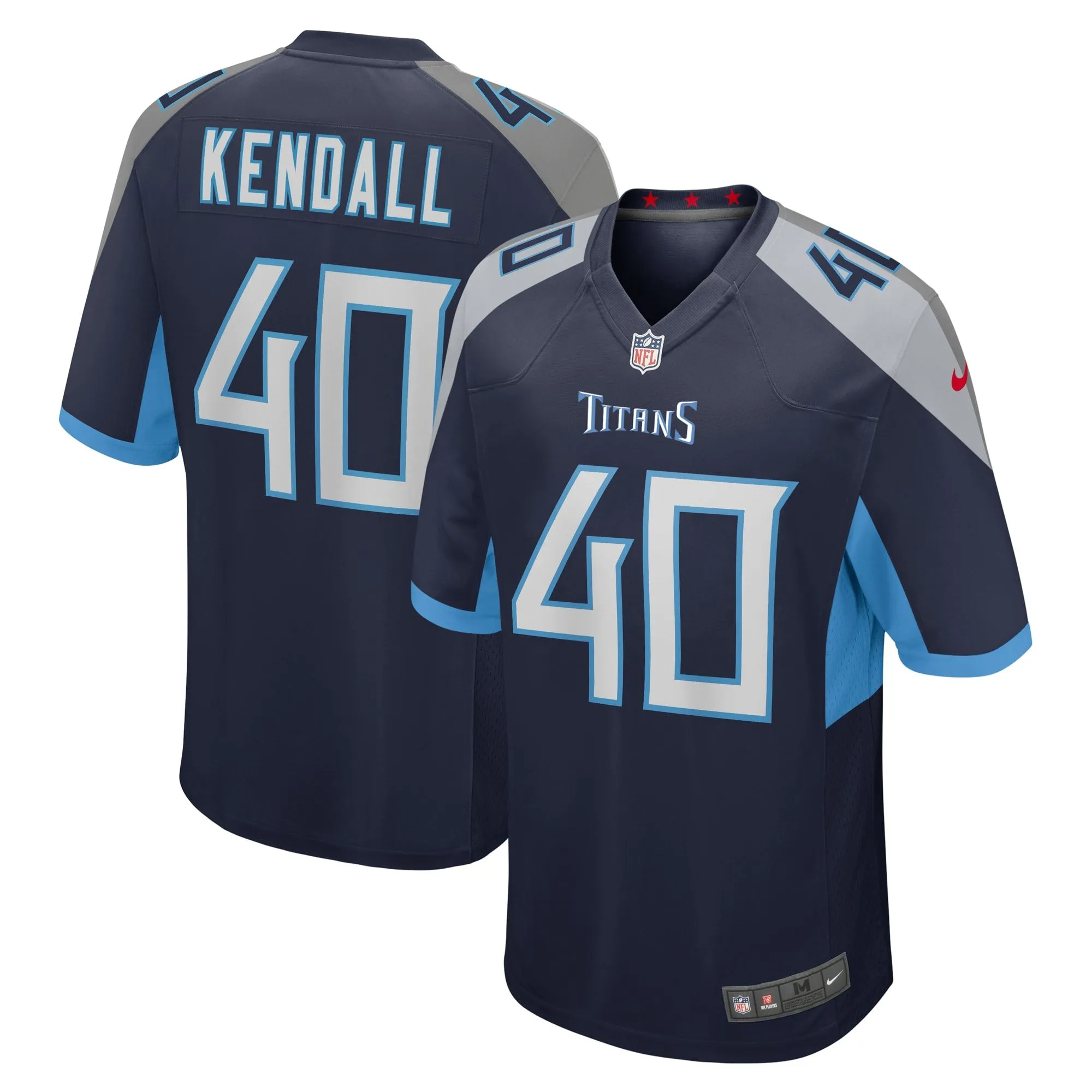 Anthony Kendall Tennessee Titans  Team Game Jersey -  Navy