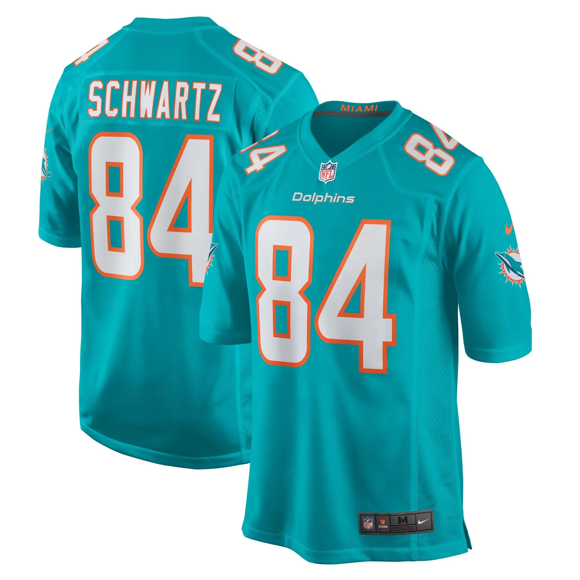 Anthony Schwartz Miami Dolphins  Team Game Jersey -  Aqua