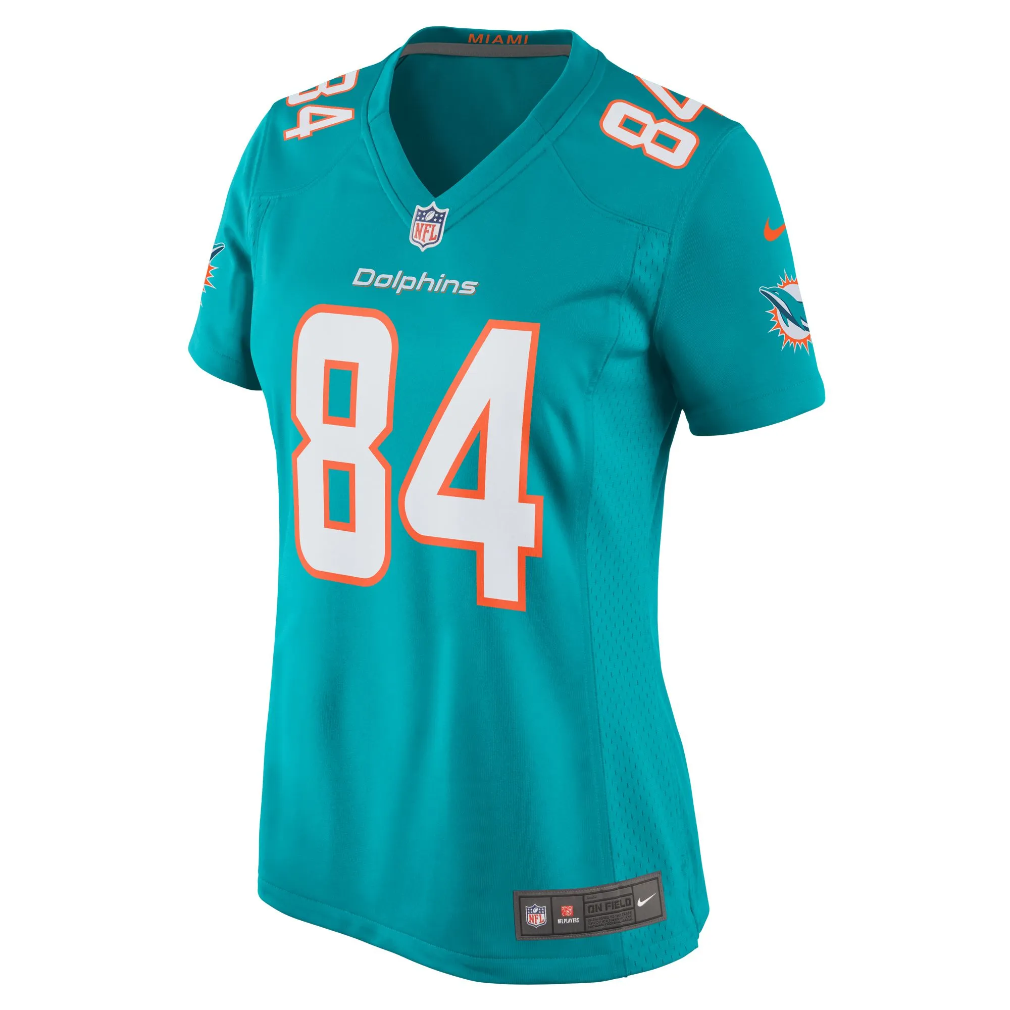 Anthony Schwartz Miami Dolphins  Women's Team Game Jersey -  Aqua