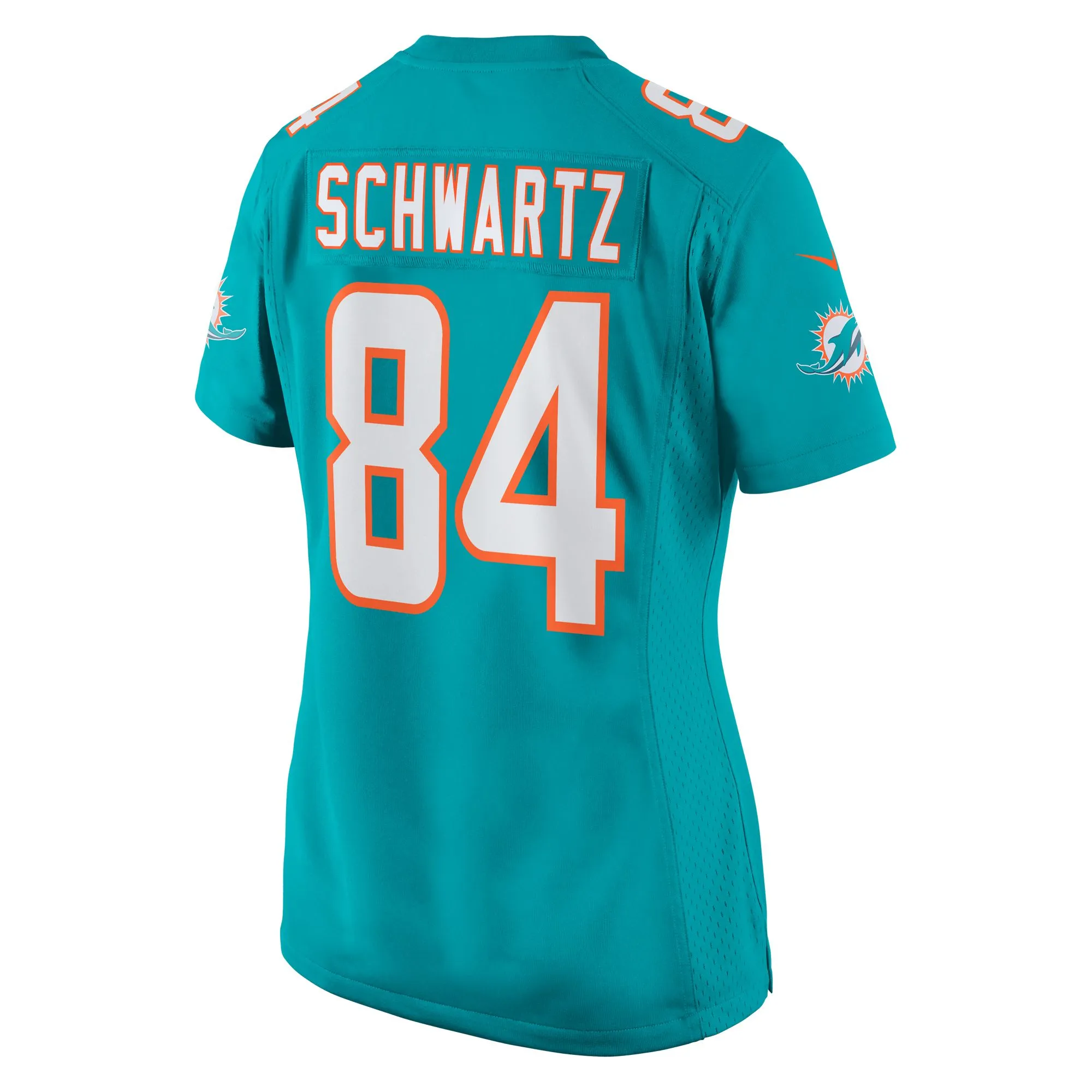 Anthony Schwartz Miami Dolphins  Women's Team Game Jersey -  Aqua