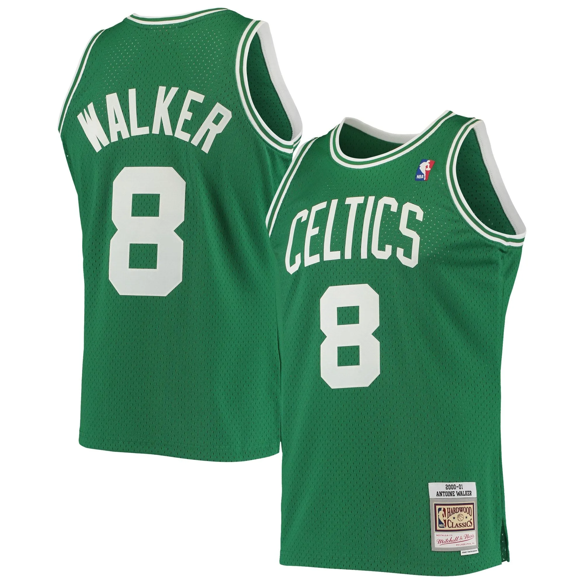 Antoine Walker Boston Celtics Mitchell & Ness 2001/02 Hardwood Classics Swingman Jersey - Kelly Green