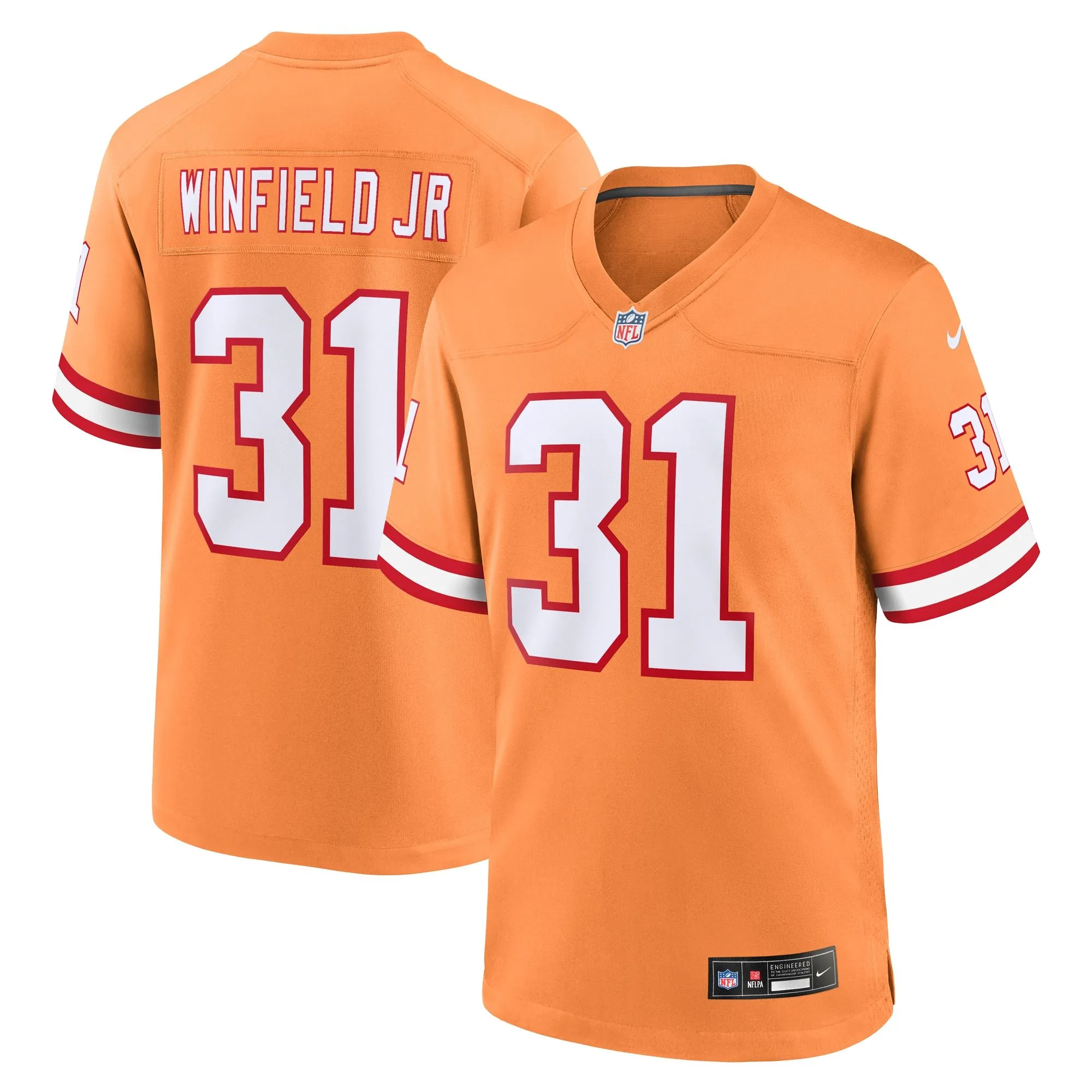 Antoine Winfield Jr. Tampa Bay Buccaneers  Throwback Game Jersey - Orange