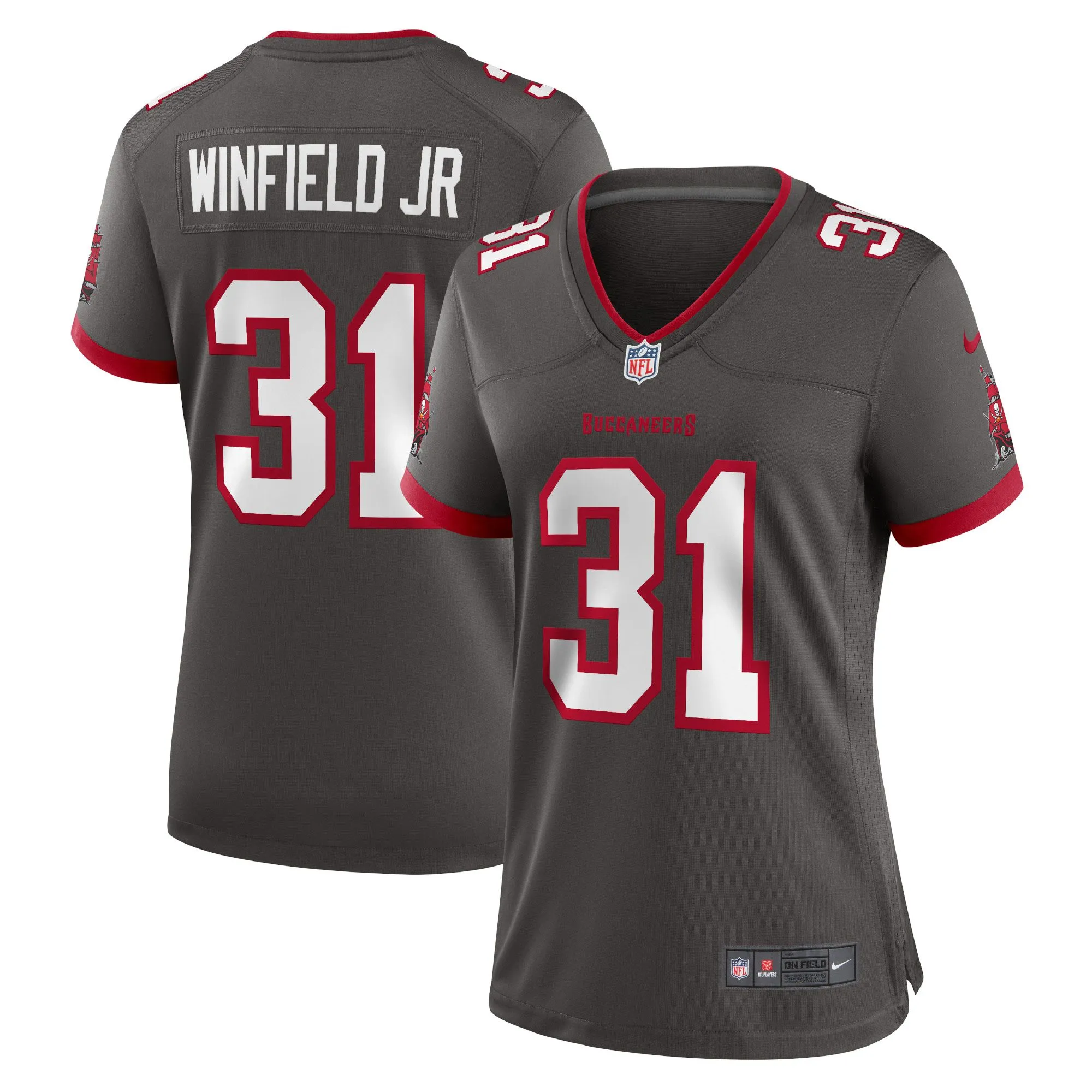 Antoine Winfield Jr. Tampa Bay Buccaneers  Women's Game Jersey - Pewter