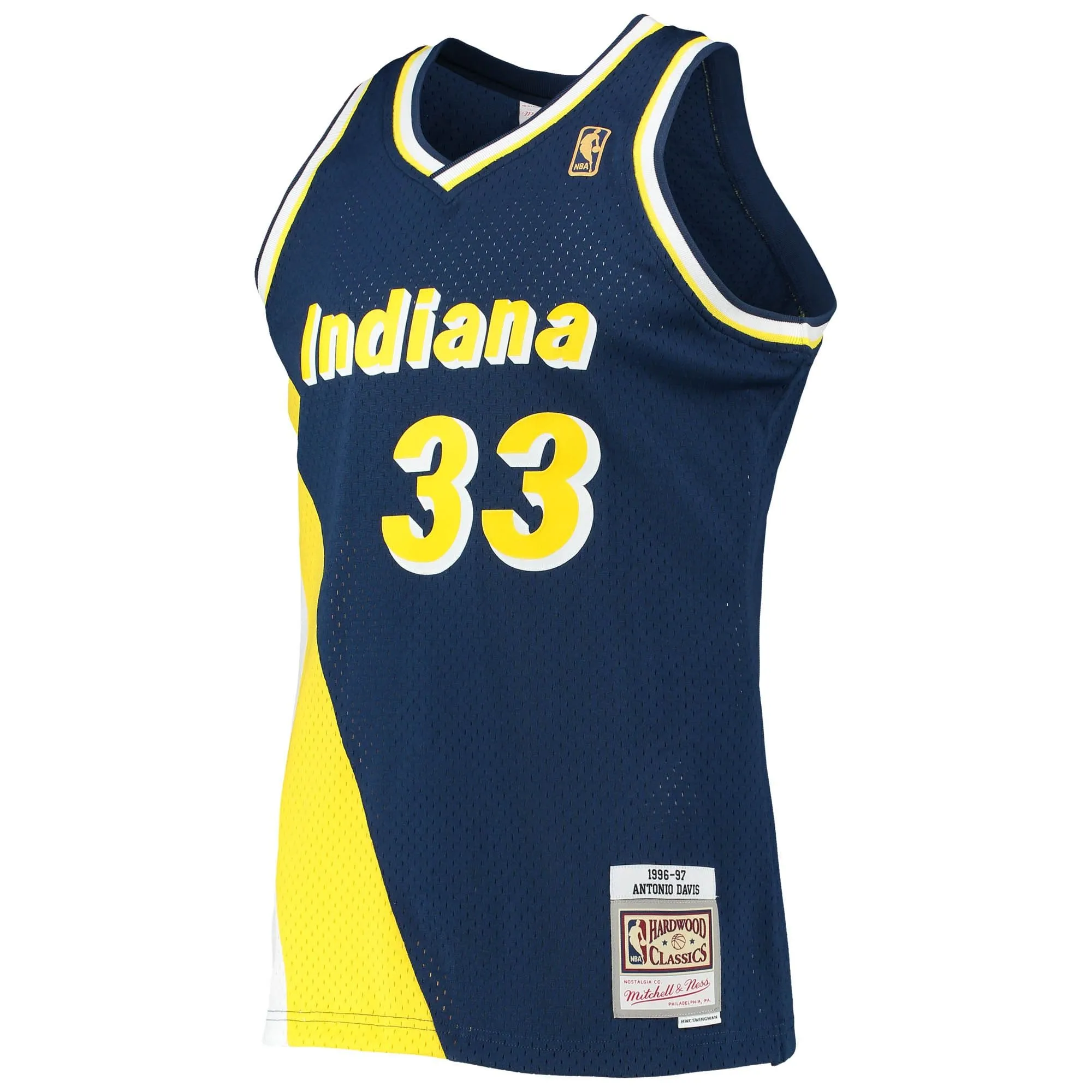 Antonio Davis Indiana Pacers Mitchell & Ness 1996/97 Hardwood Classics Swingman Jersey - Navy