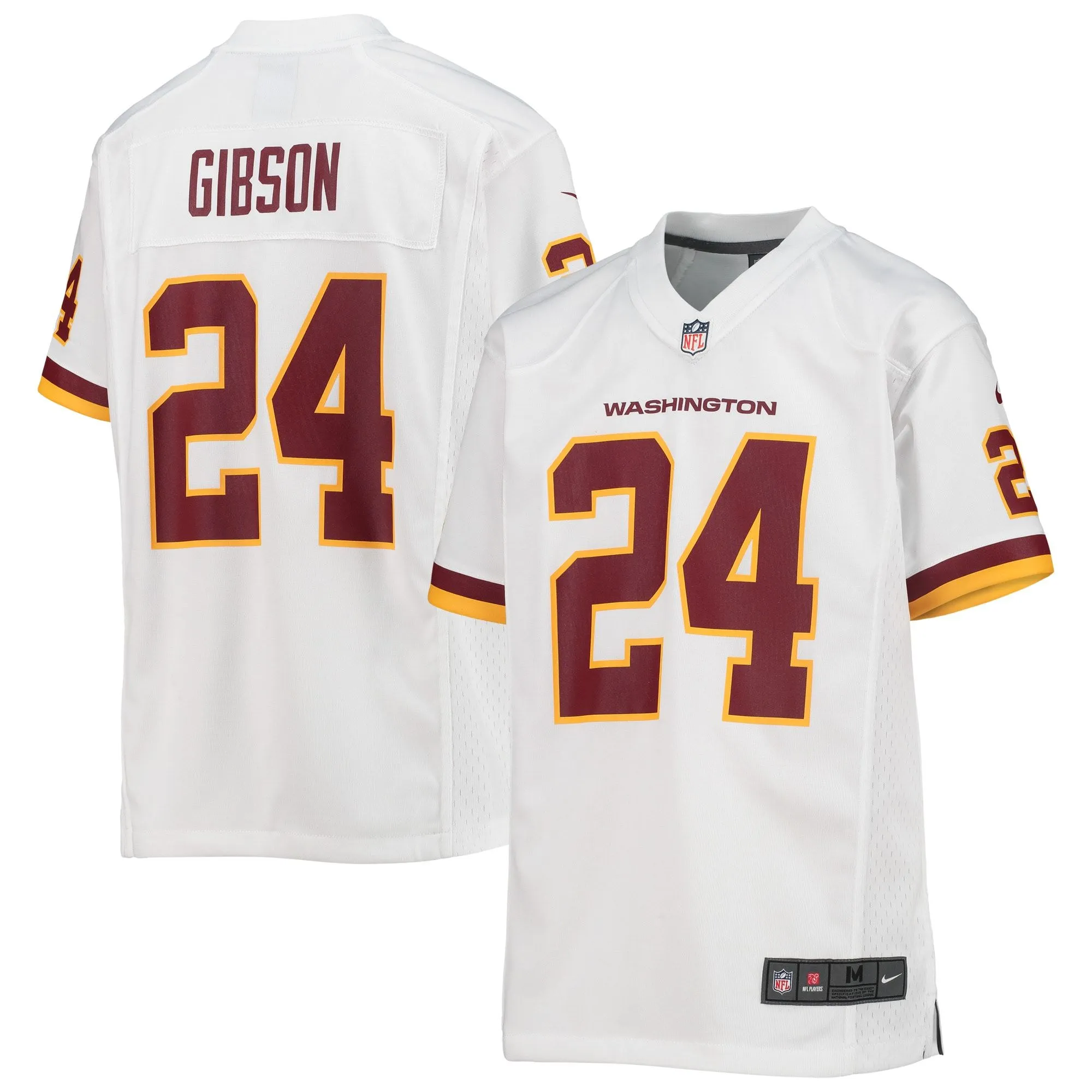 Antonio Gibson Washington Football Team  Youth Game Jersey - White