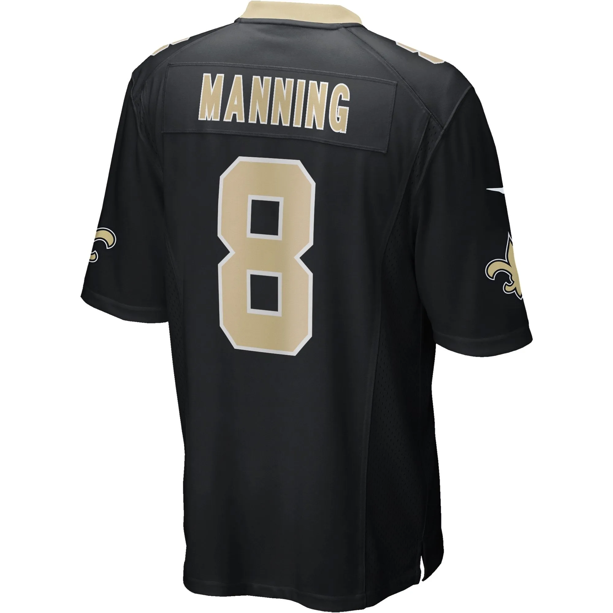 Archie Manning New Orleans Saints  Game Retired Player Jersey - Black