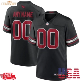 Arizona Cardinals  Alternate Custom Game Jersey   Black