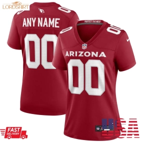 Arizona Cardinals  Women's Custom Game Jersey   Cardinal