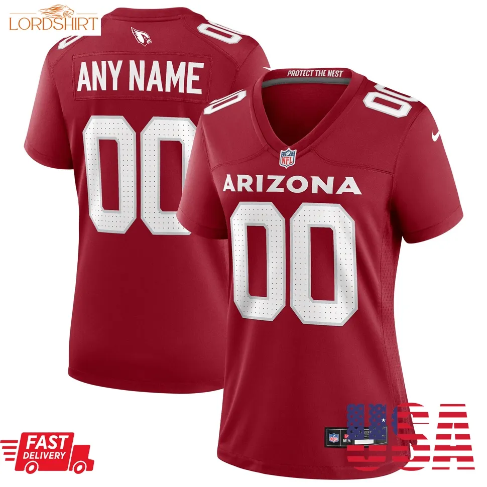 Arizona Cardinals  Women's Custom Game Jersey   Cardinal