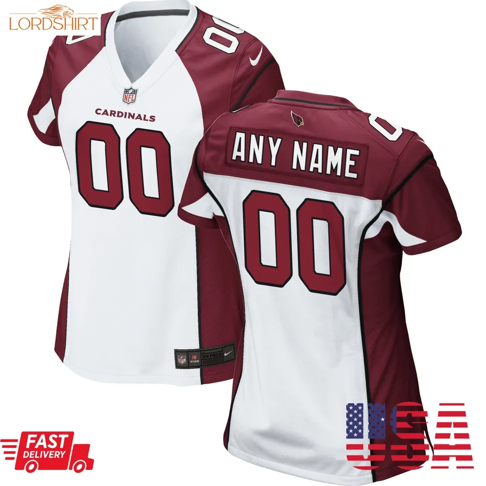 Arizona Cardinals  Women's Custom Game Jersey   White